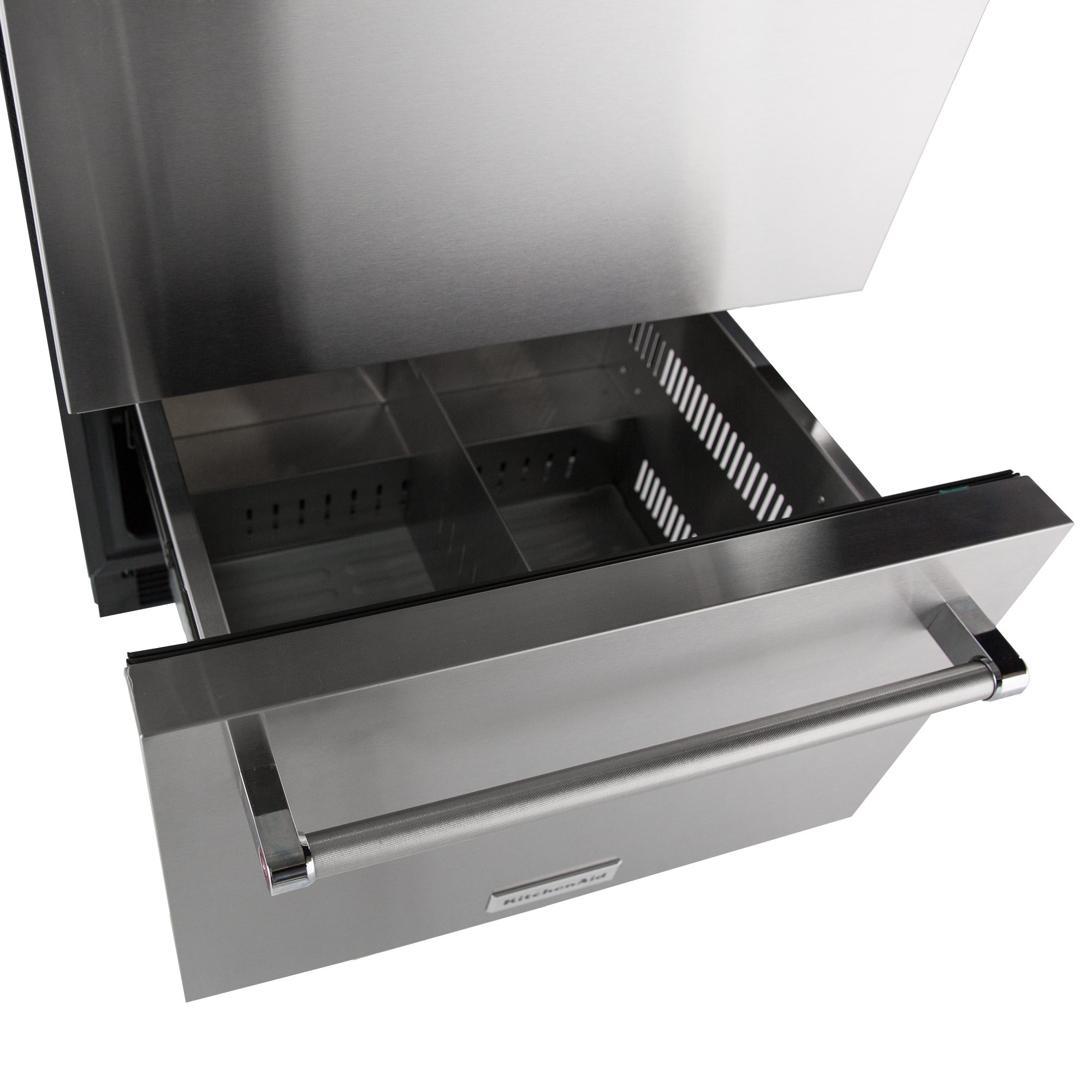 KitchenAid 24 In 2 Drawer Built In Drawer Refrigerator Stainless Steel   08695032 