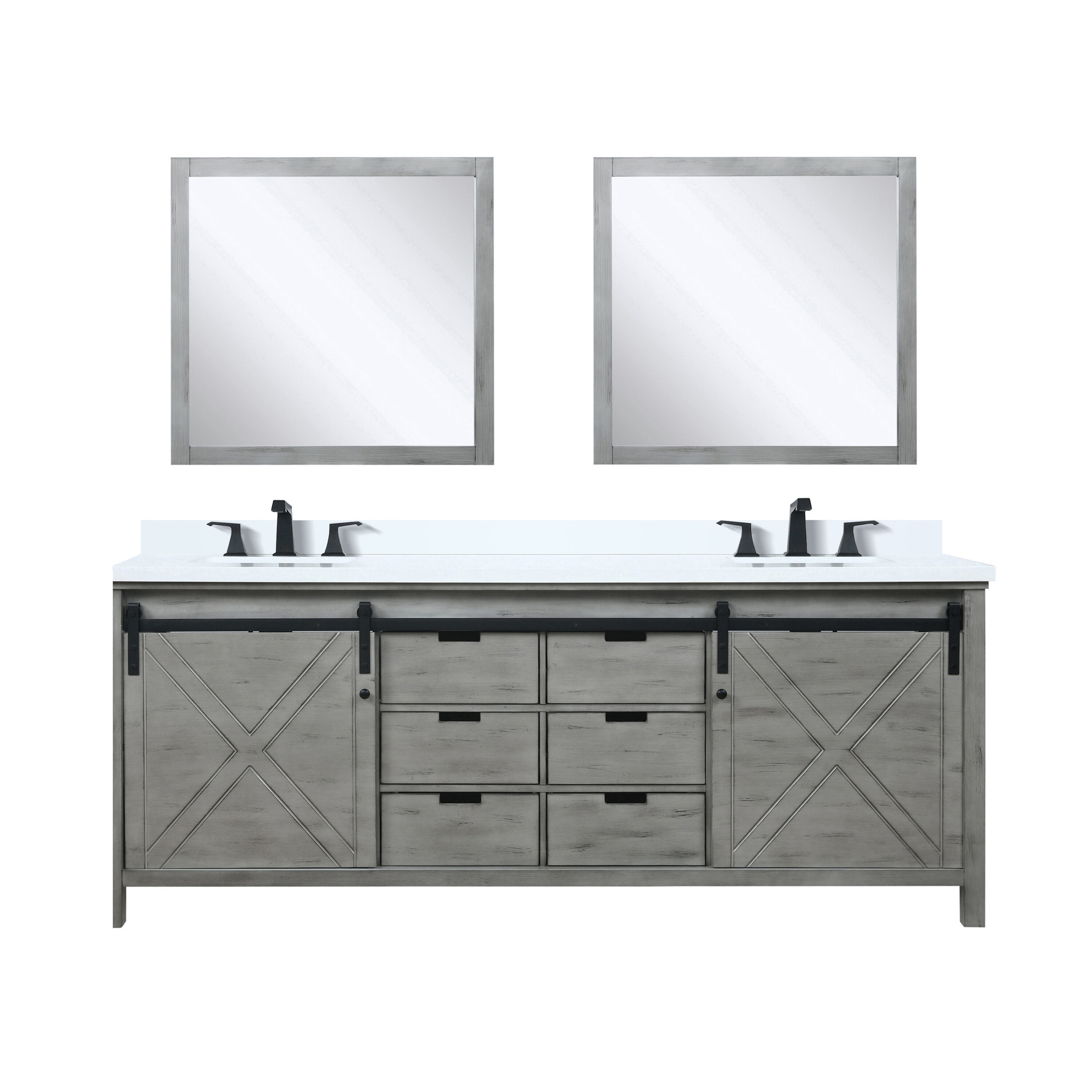 Lexora LM342284DHCSM34F Bath-Vanity-Combo - View #2