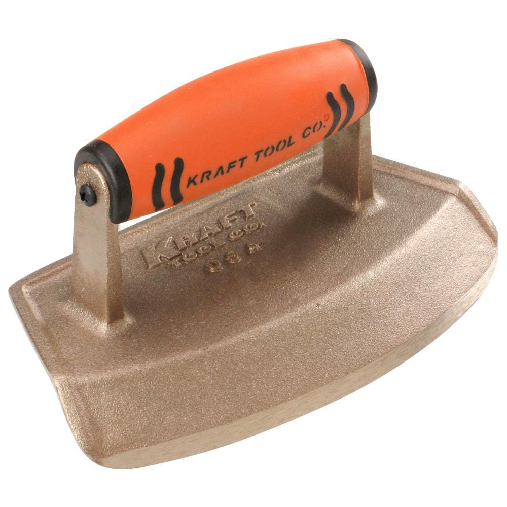 Kraft Tool CF384PF 7-Inches x 4-Inches Stainless steel Concrete Edger with 0.5-Inches Radius