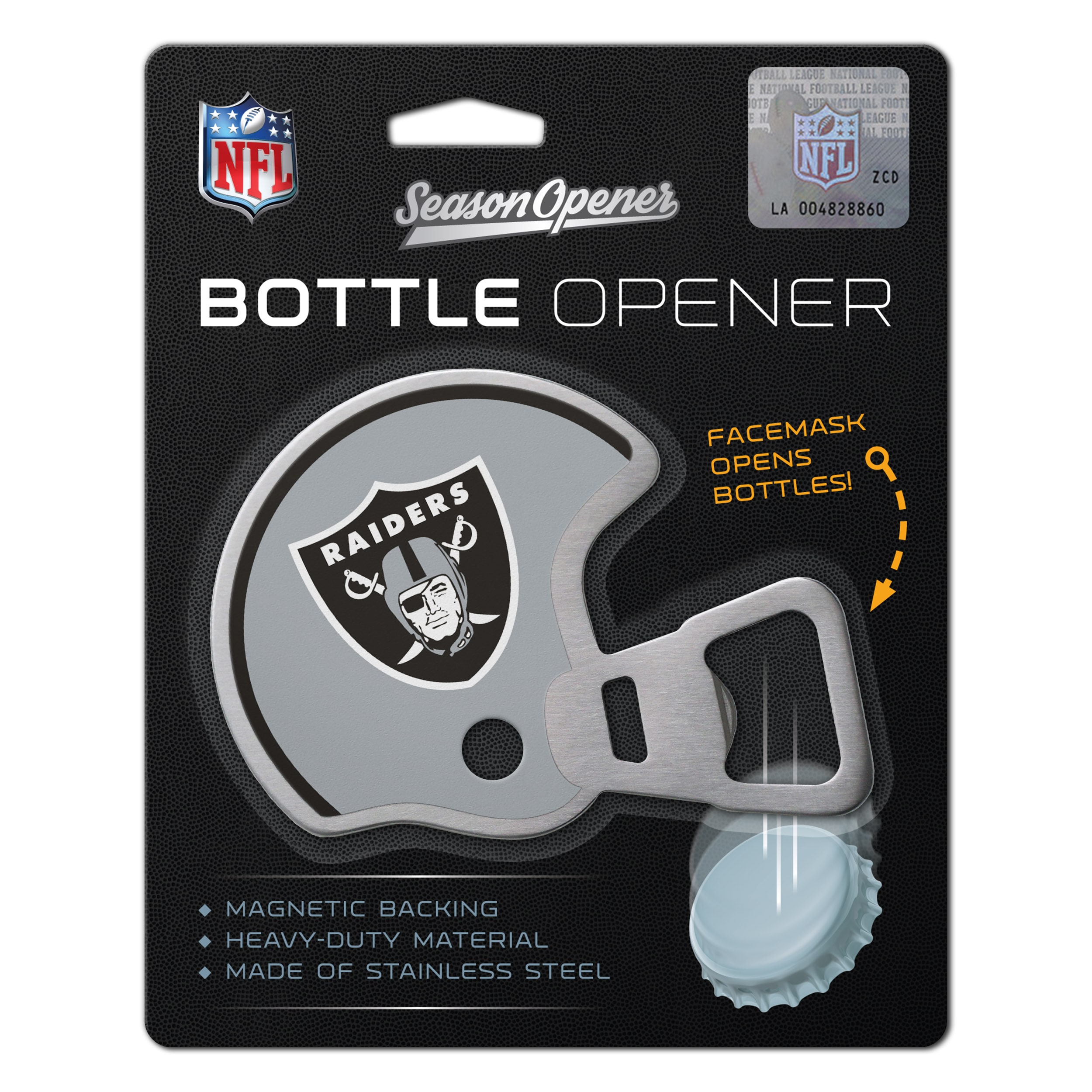 YouTheFan 1909624 NFL Las Vegas Raiders Season Opener Bottle Opener