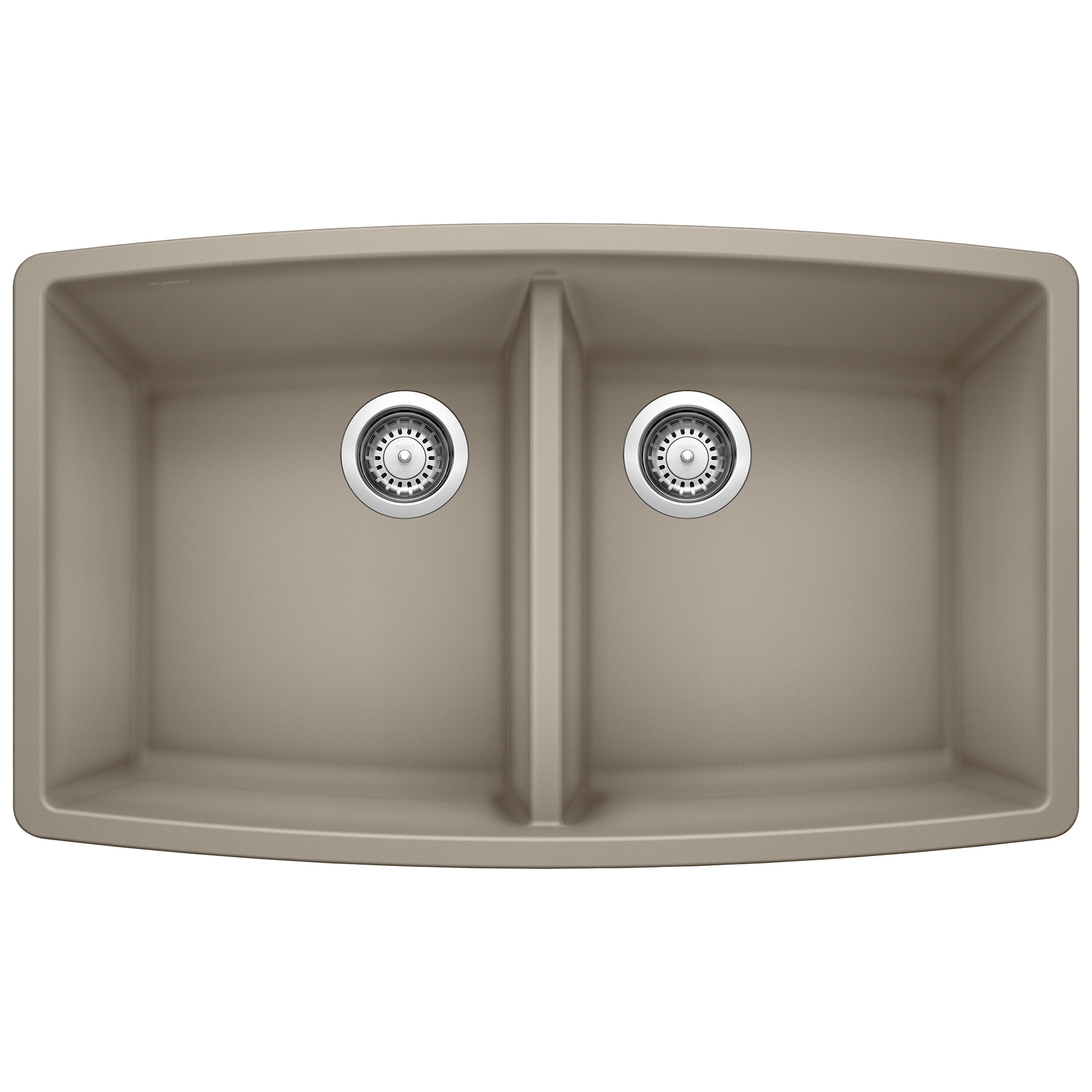 BLANCO 441290 Performa Silgranit Undermount 33-in x 20-in Granite Double equal bowl Kitchen Sink
