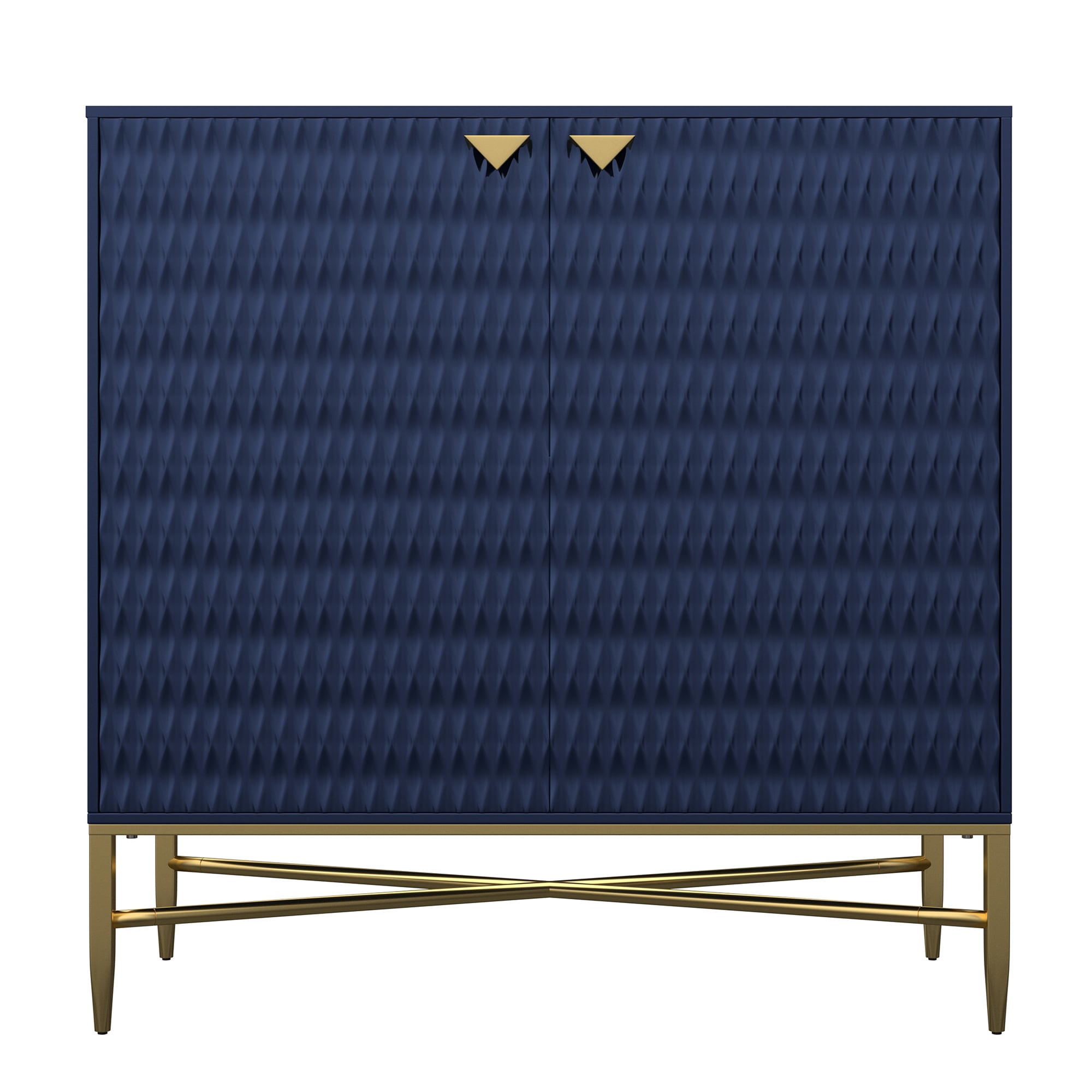 Clihome 15.75-in W x 31.5-in H Mdf Navy Freestanding Utility Storage Cabinet