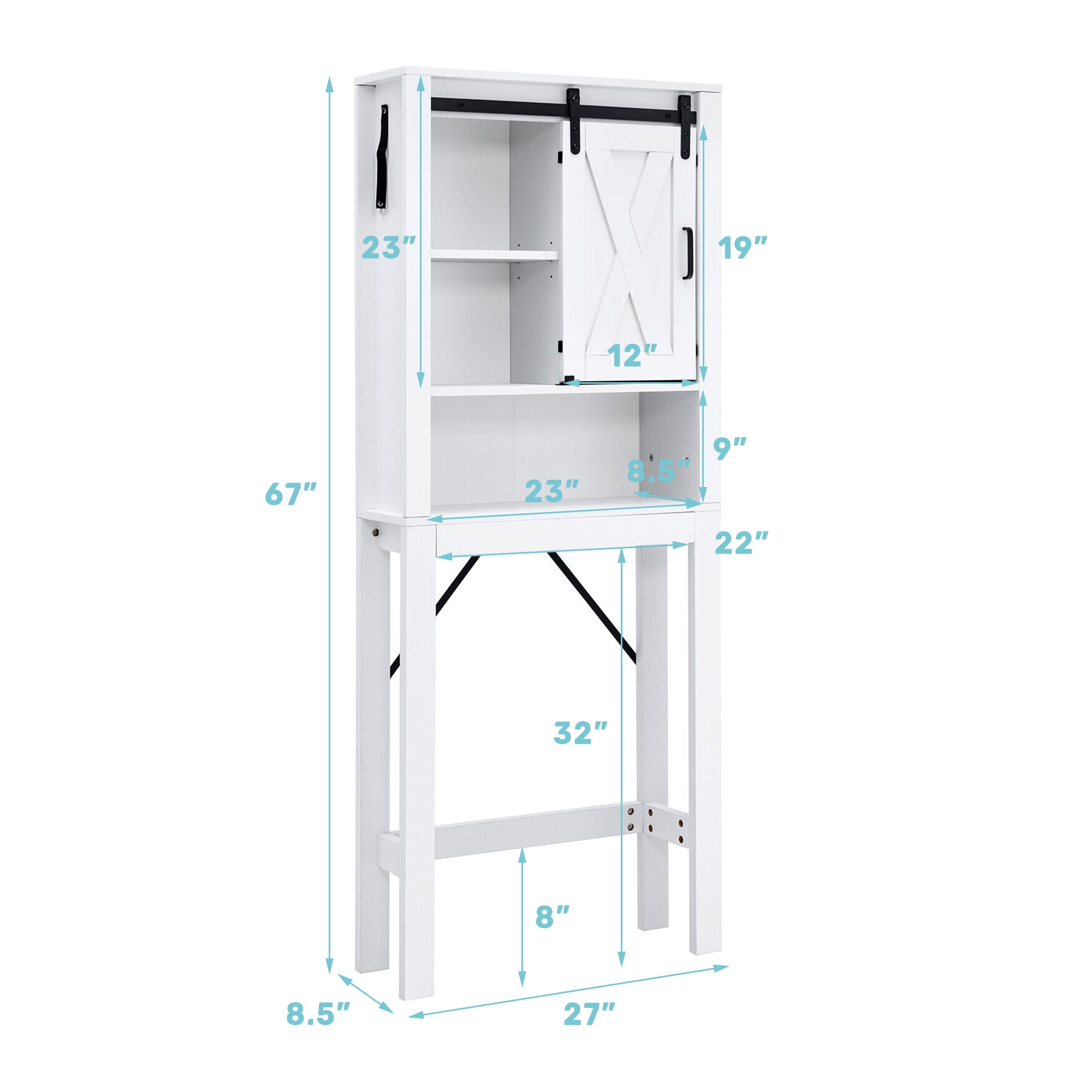 WELLFOR BTJ7826WH etageres - View #2