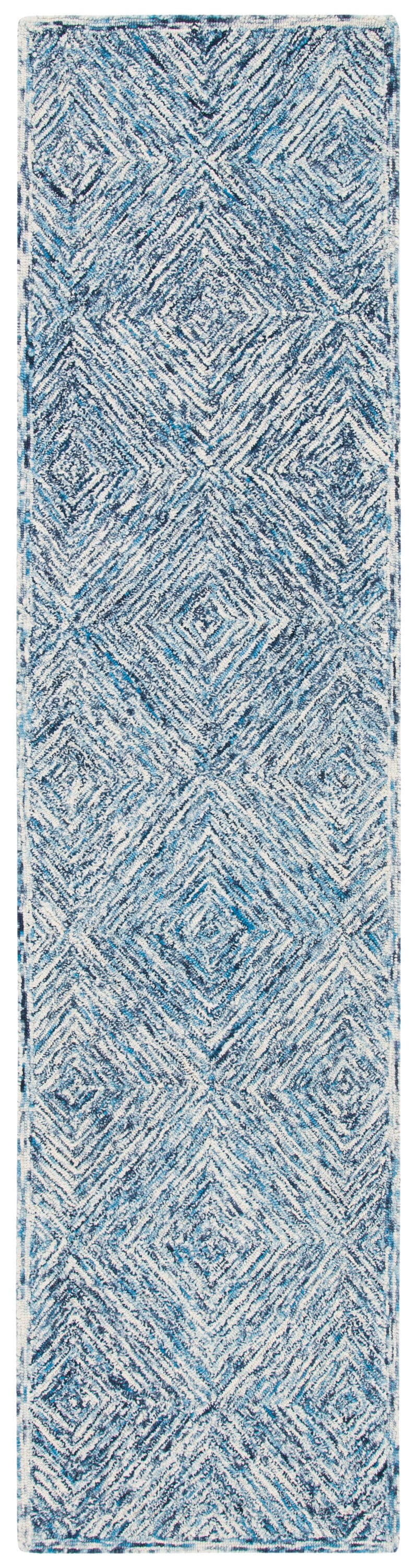 Capri Blue Hand-Tufted Wool Area Rug