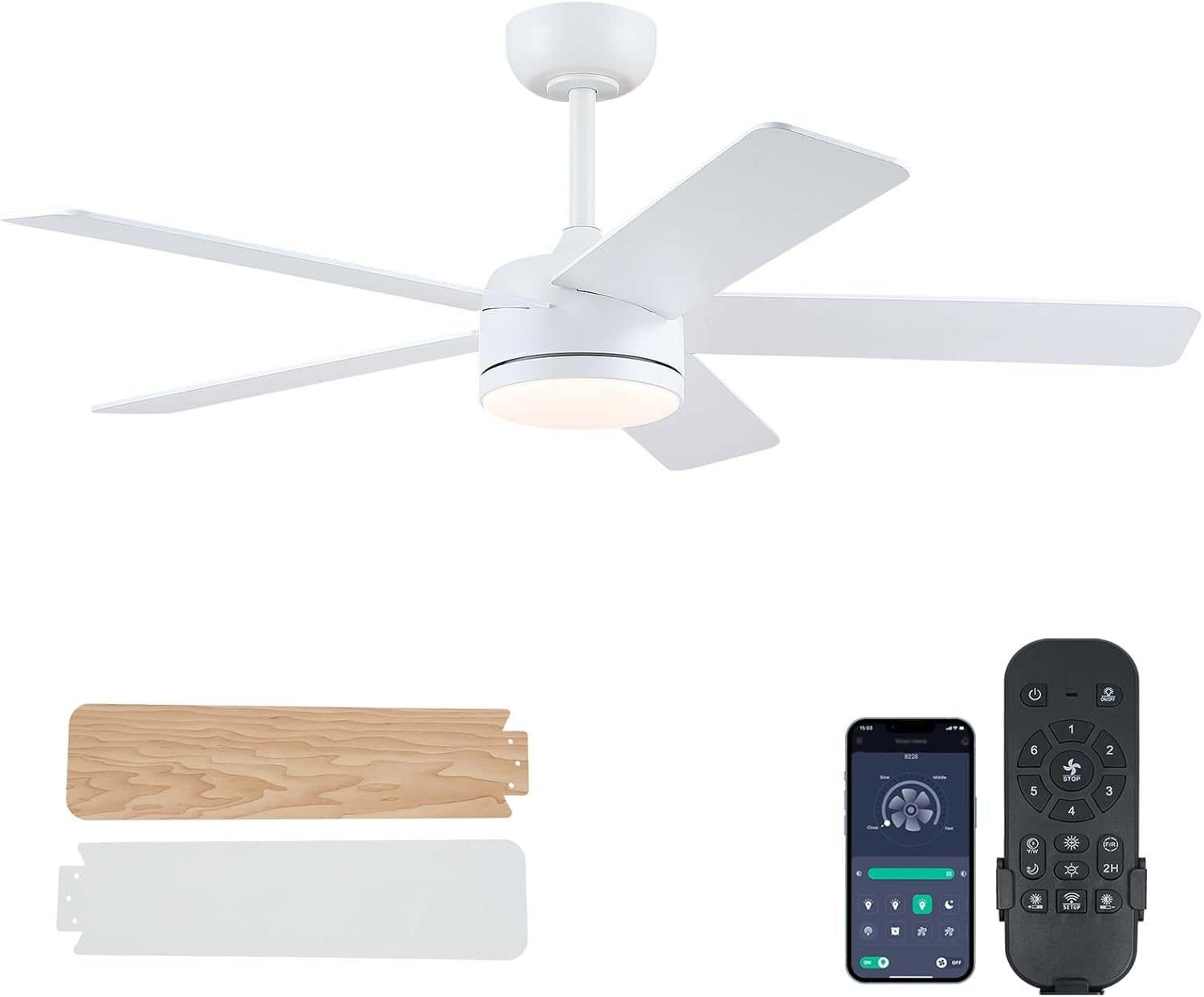Kviflon 2L8228-46WH Ceiling-Fans - View #3