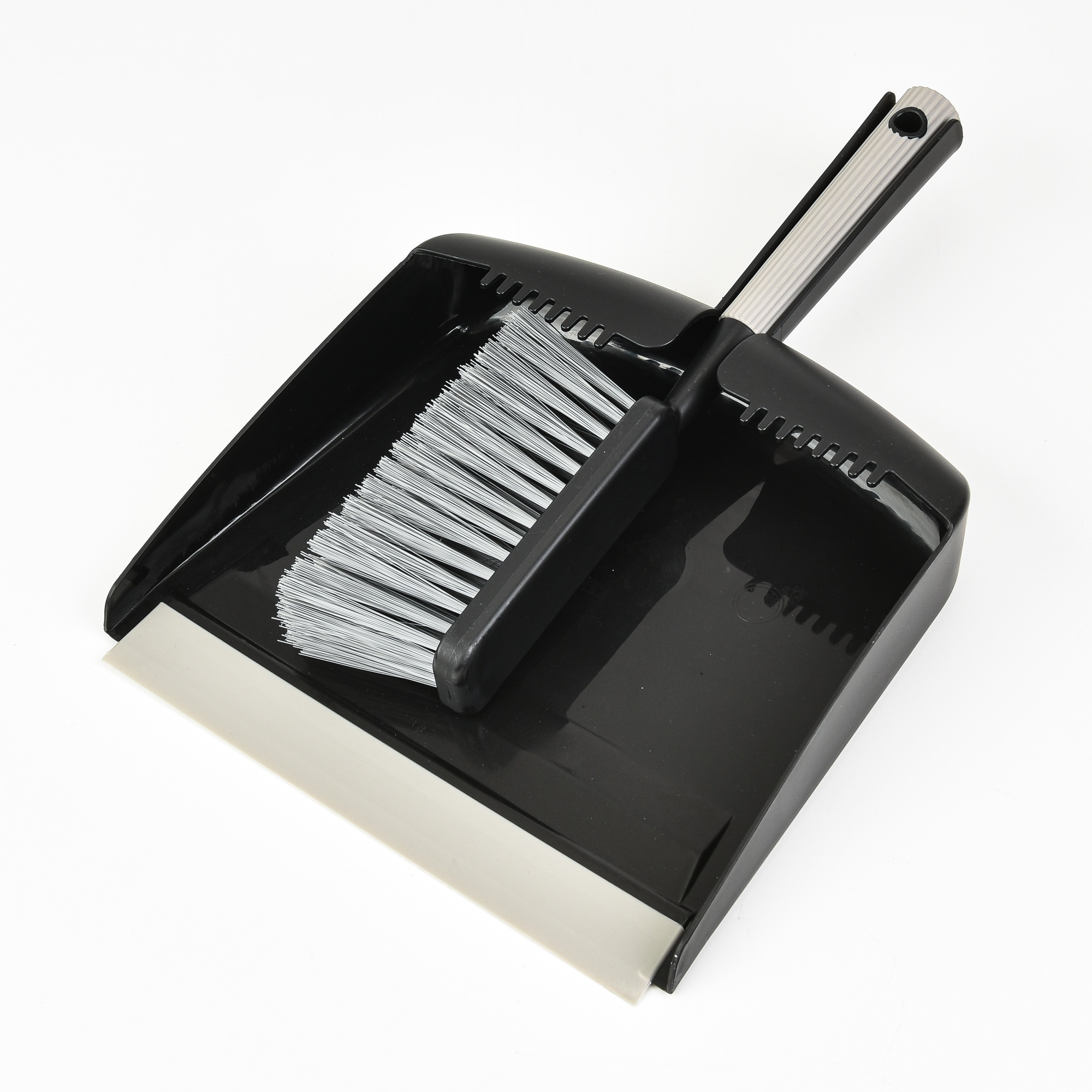  TE7481 Trio Home Dust Pan And Brush Set Dirt Scraper Soft Comfort Handle And Bristles Small Hand Broom for Home and Office