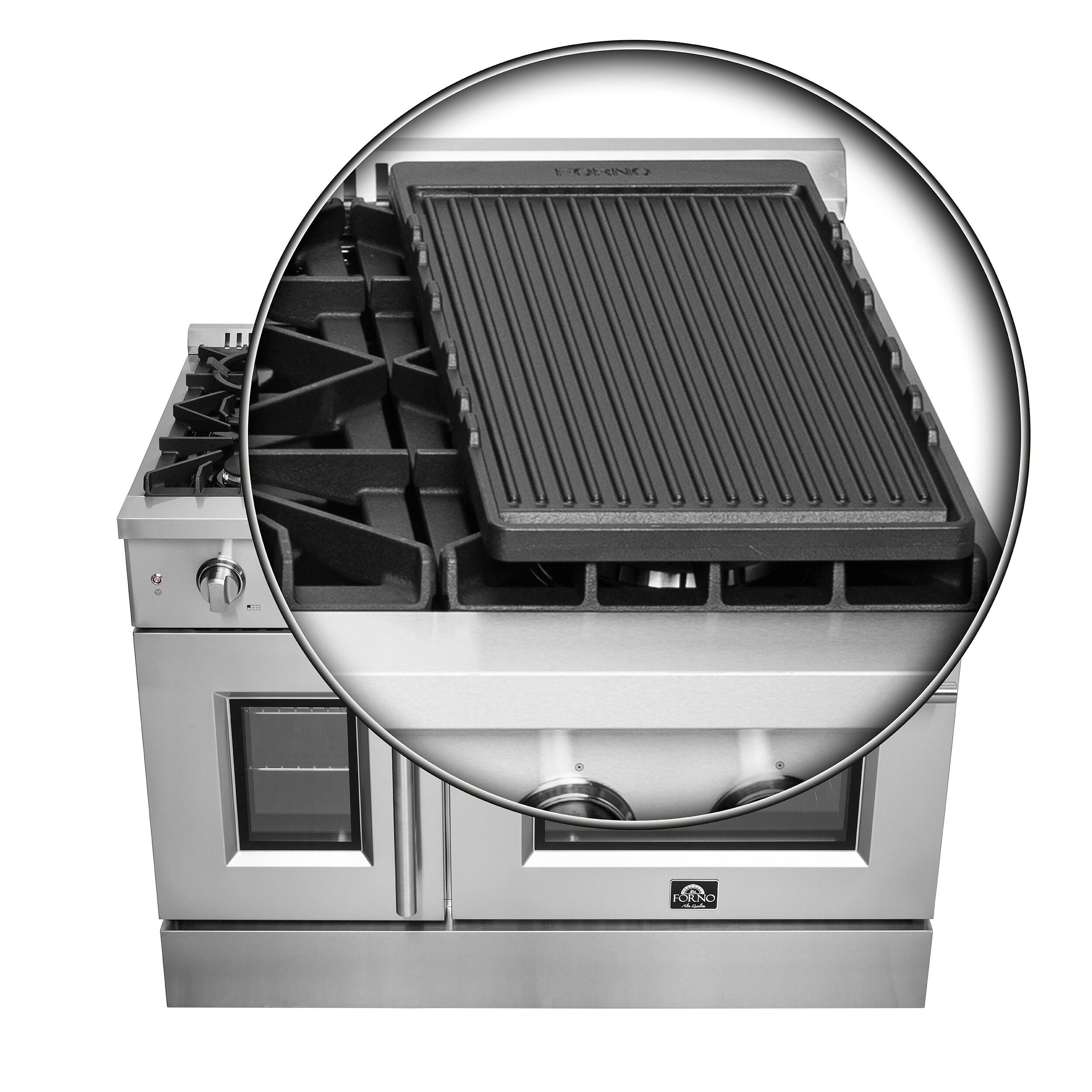 FORNO FFSGS6444-48 Double-Oven-Gas-Ranges - View #8