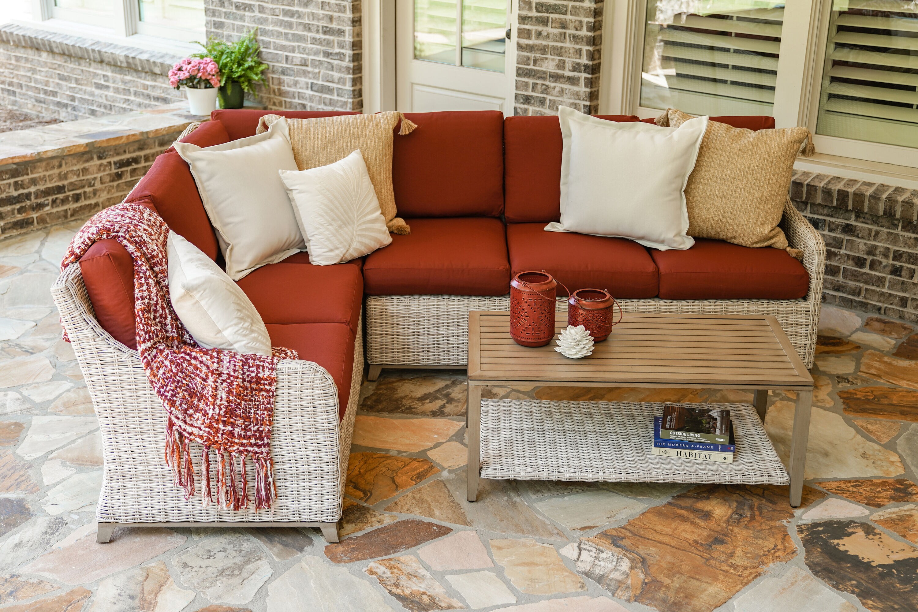 Leisure Made 483729-RED Patio-Sofas-Daybeds - View #5