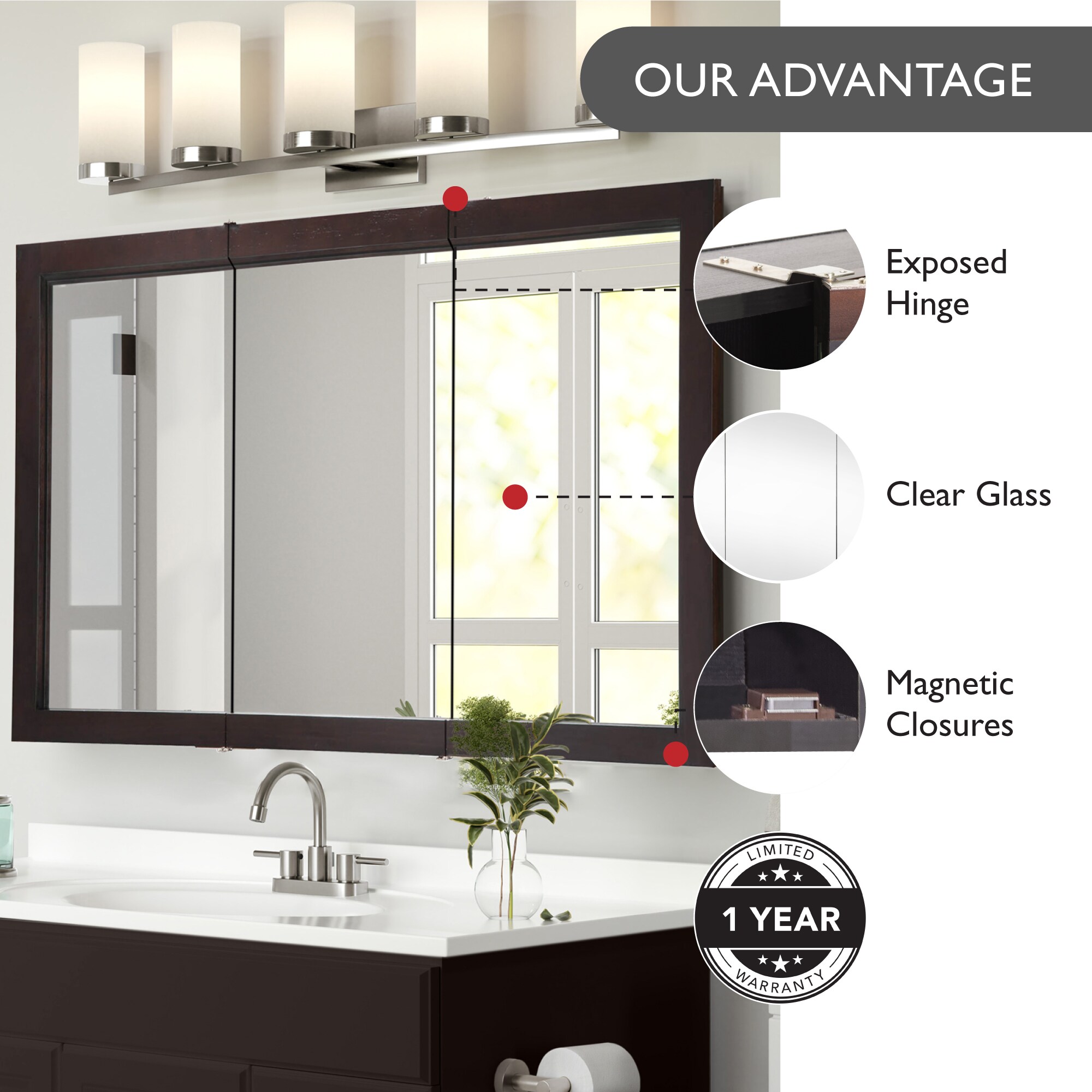 Design House 541367-ESP Bathroom-Medicine-Cabinets - View #3