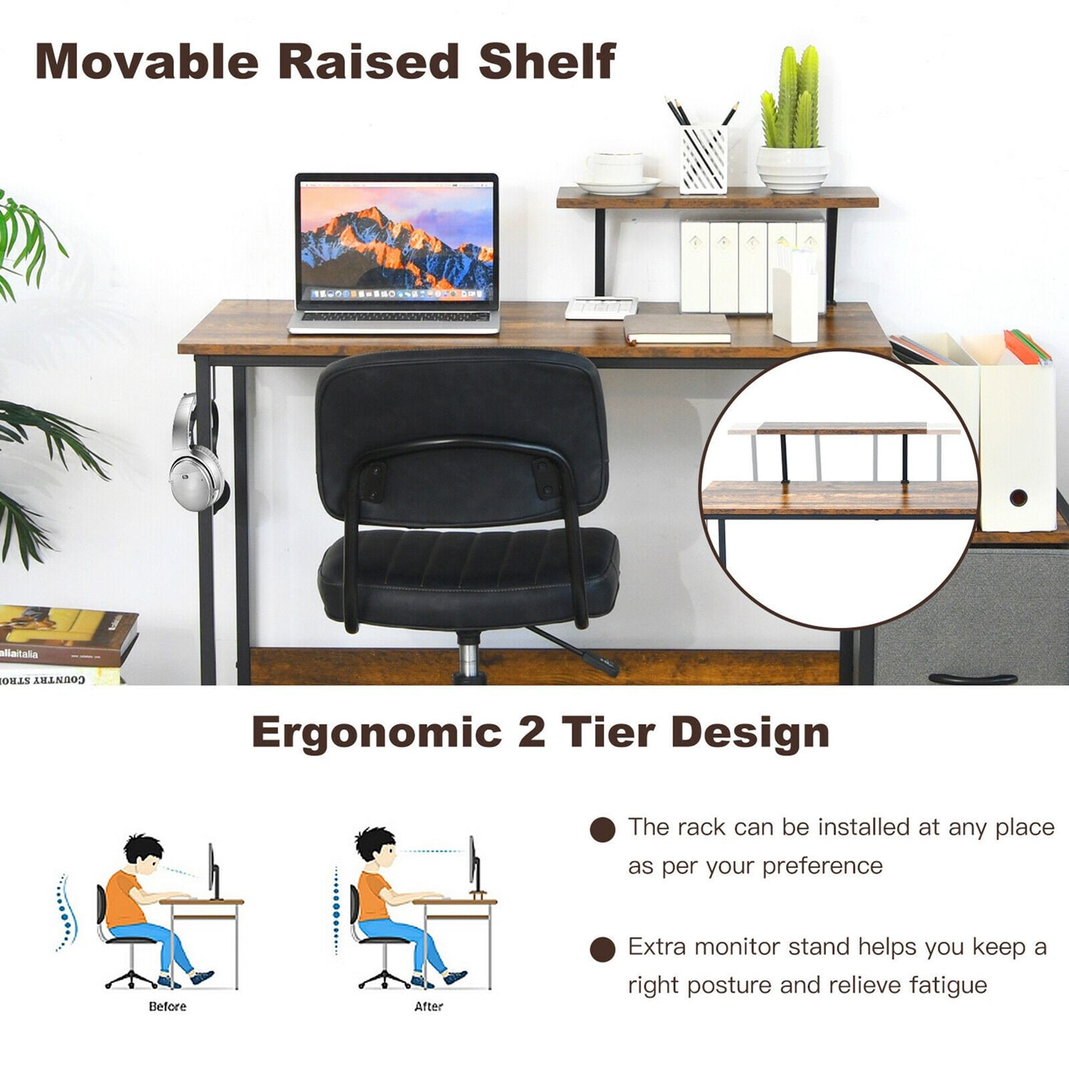 Costway CSHY003540 desks - View #6