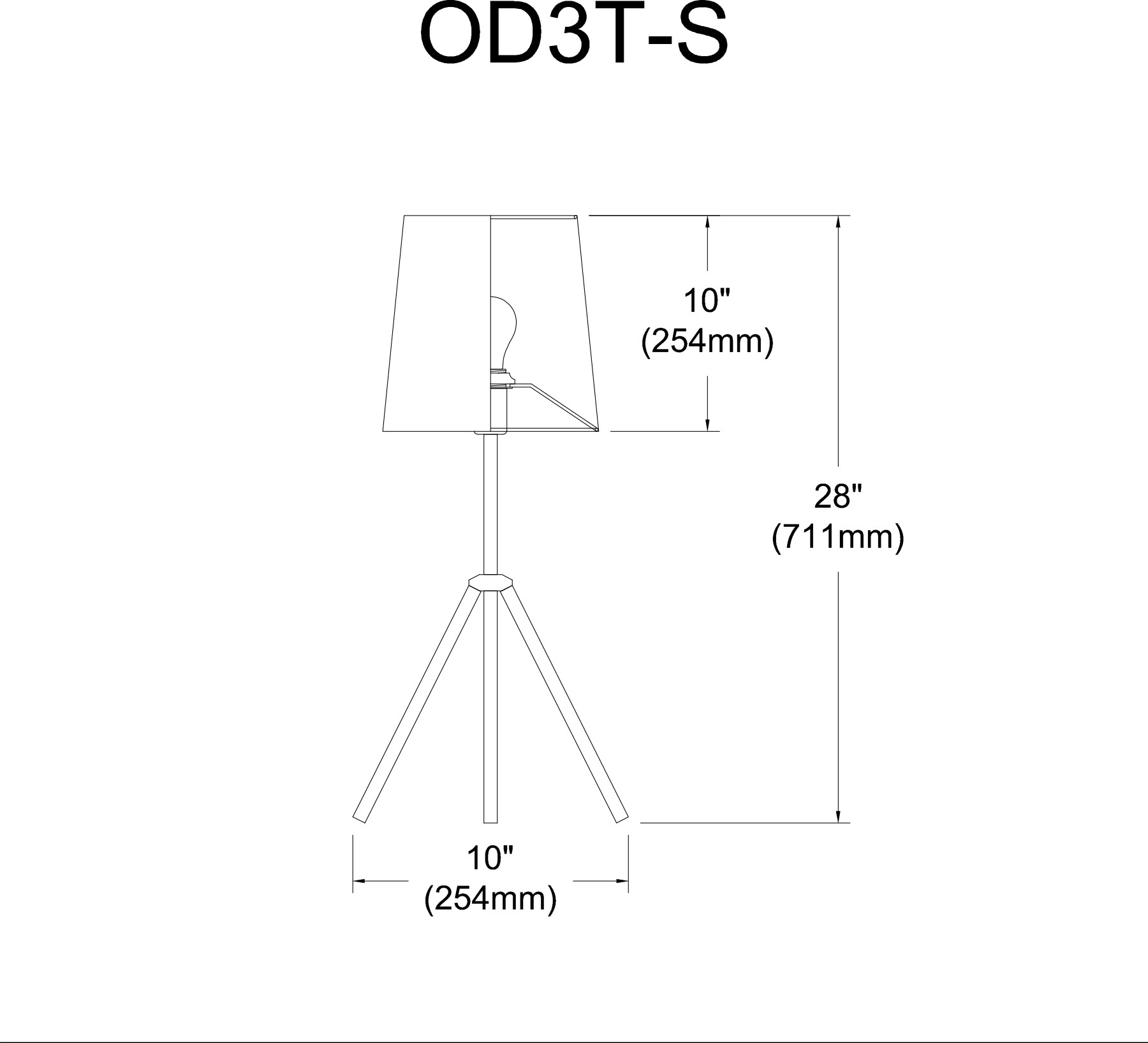 Dainolite OD3T-S-697-MB Table-Lamps - View #2