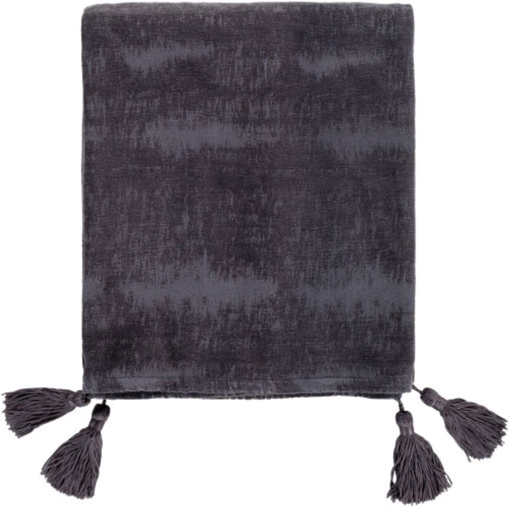 Livabliss CPA1000-5060 Copacetic Dark Blue 50-in x 60-in Cotton Throw