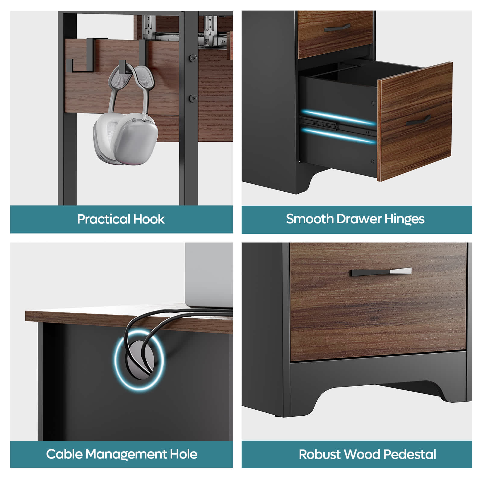 Bestier LOW-H104612N-CRY desks - View #7