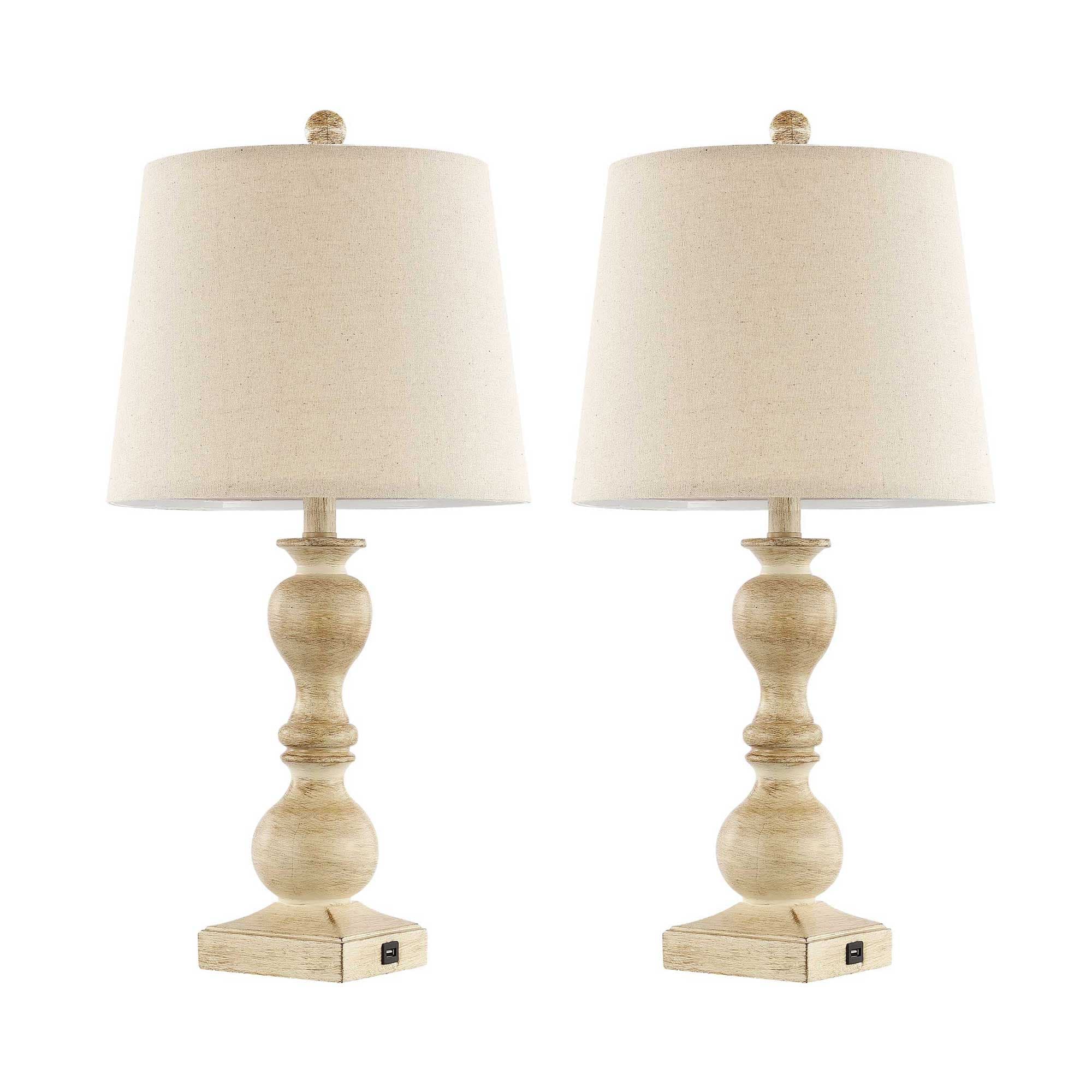 distressed wooden table lamps