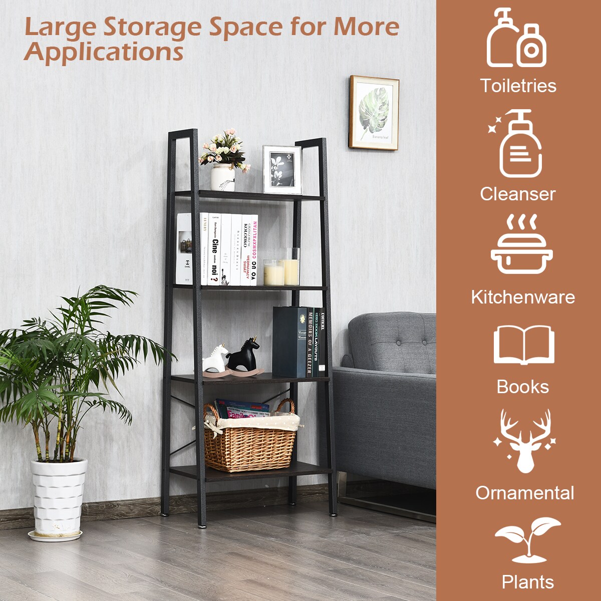 Costway HW61498SL bookcases - View #5