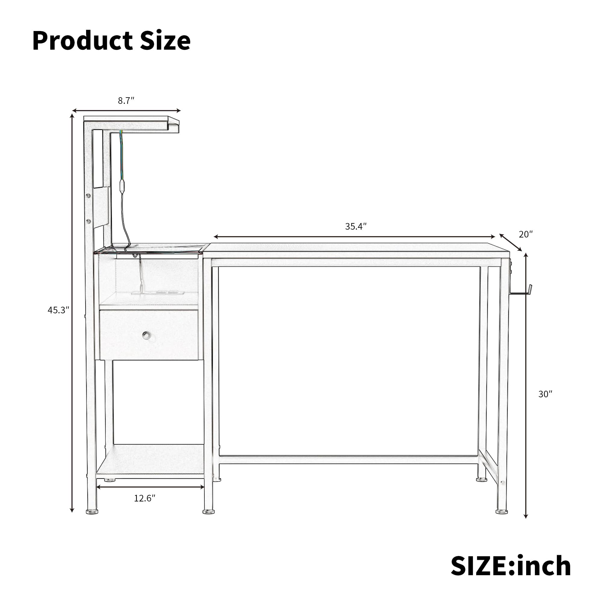 Vynxaria LESX1470-DJDK-ZZ020 desks - View #8