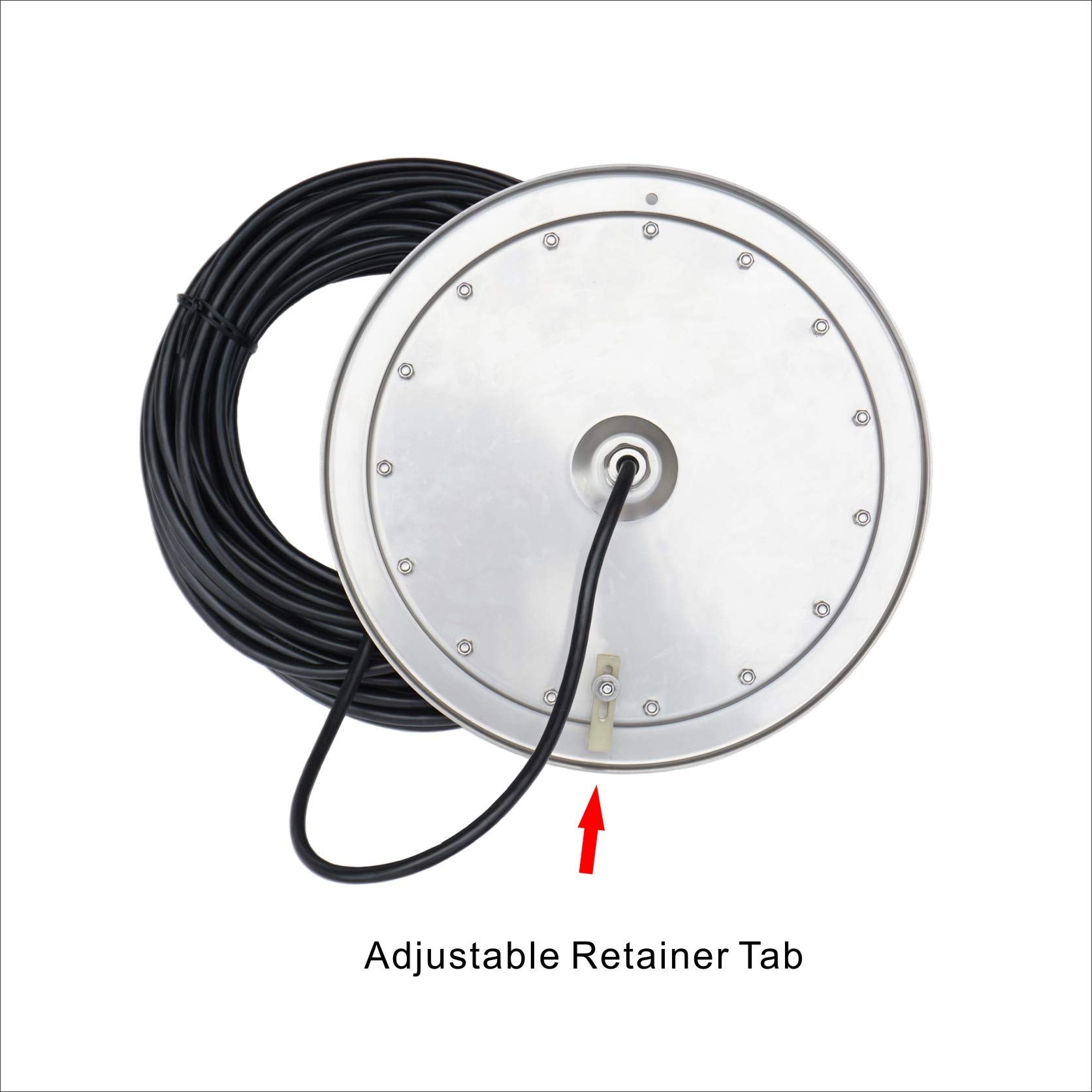 IUEST 10 Inch LED Multicolor Inground Pool Light Stainless Steel ...