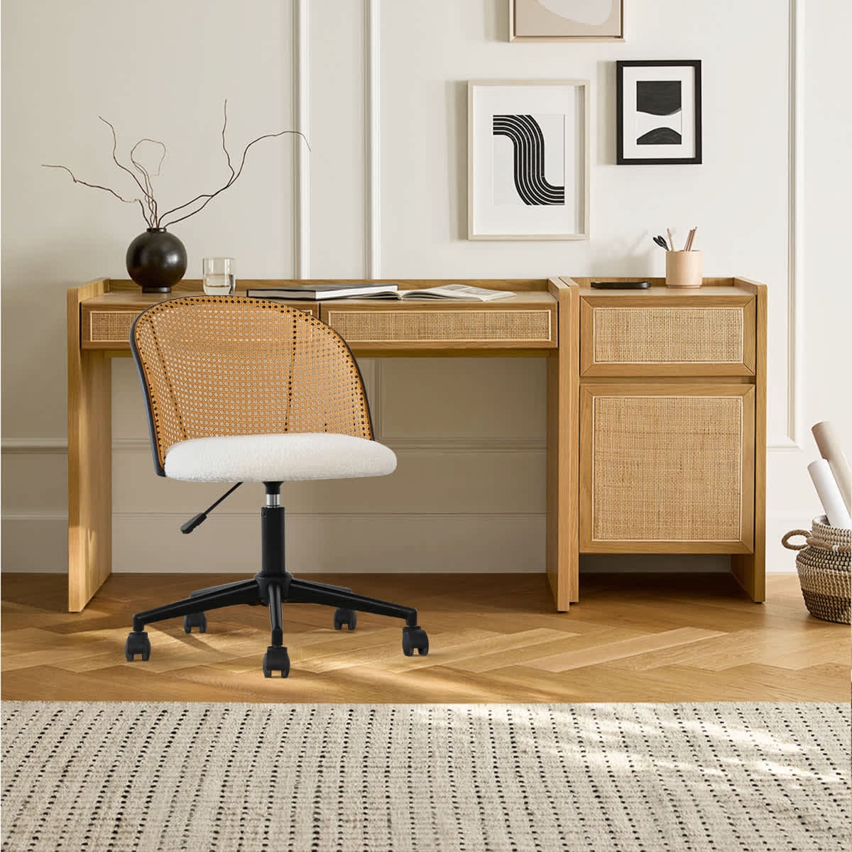 Maison Boucle JULES-OFFICE-WH stools - View #2