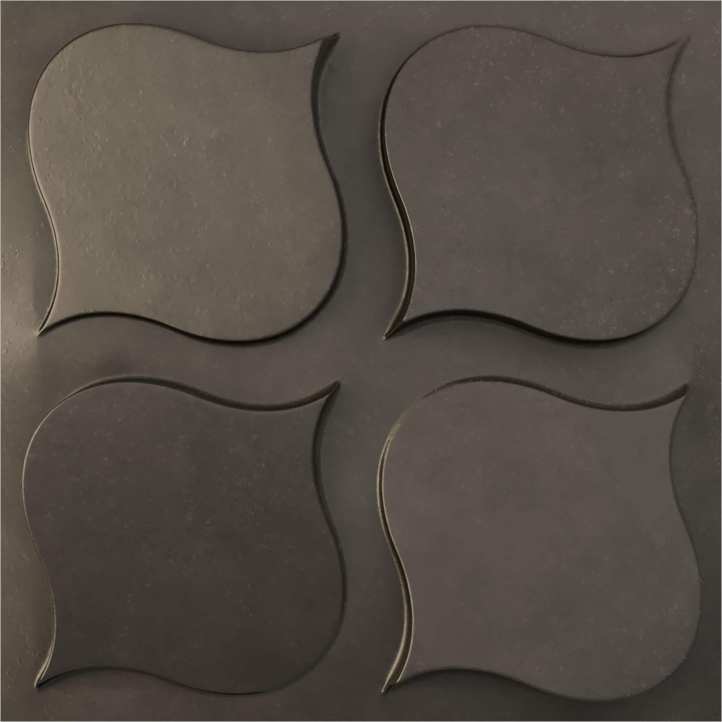 Ekena Millwork WP20X20CVDST-CASE-12 19-5/8-in x 19-5/8-in Embossed Paintable/Stainable Black PVC Wall Panel ( 12 -Pack, Covers 32.04-sq ft )