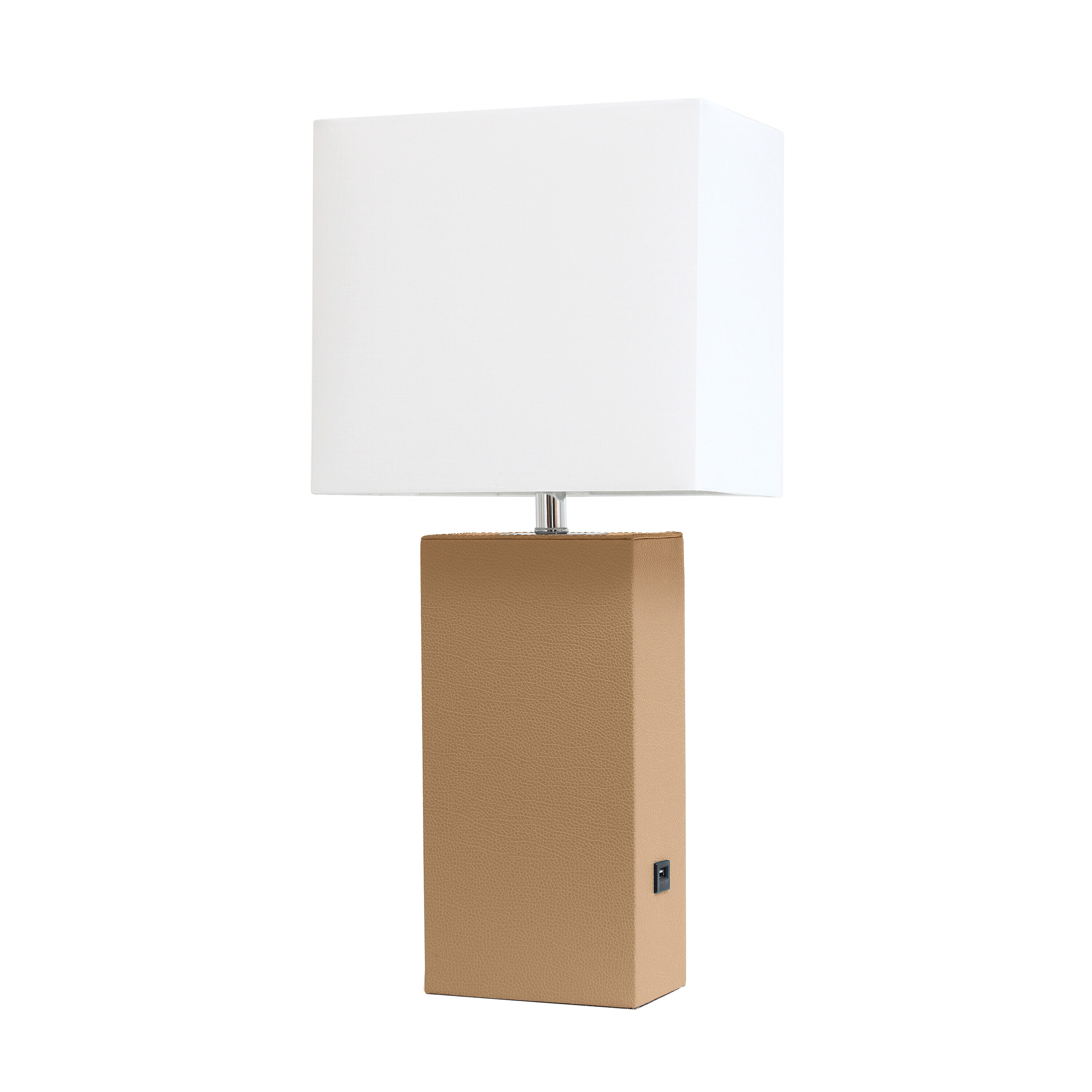 Lalia Home LHT-3012-BG Lexington 21-in Beige On/Off switch Table Lamp with Fabric Shade
