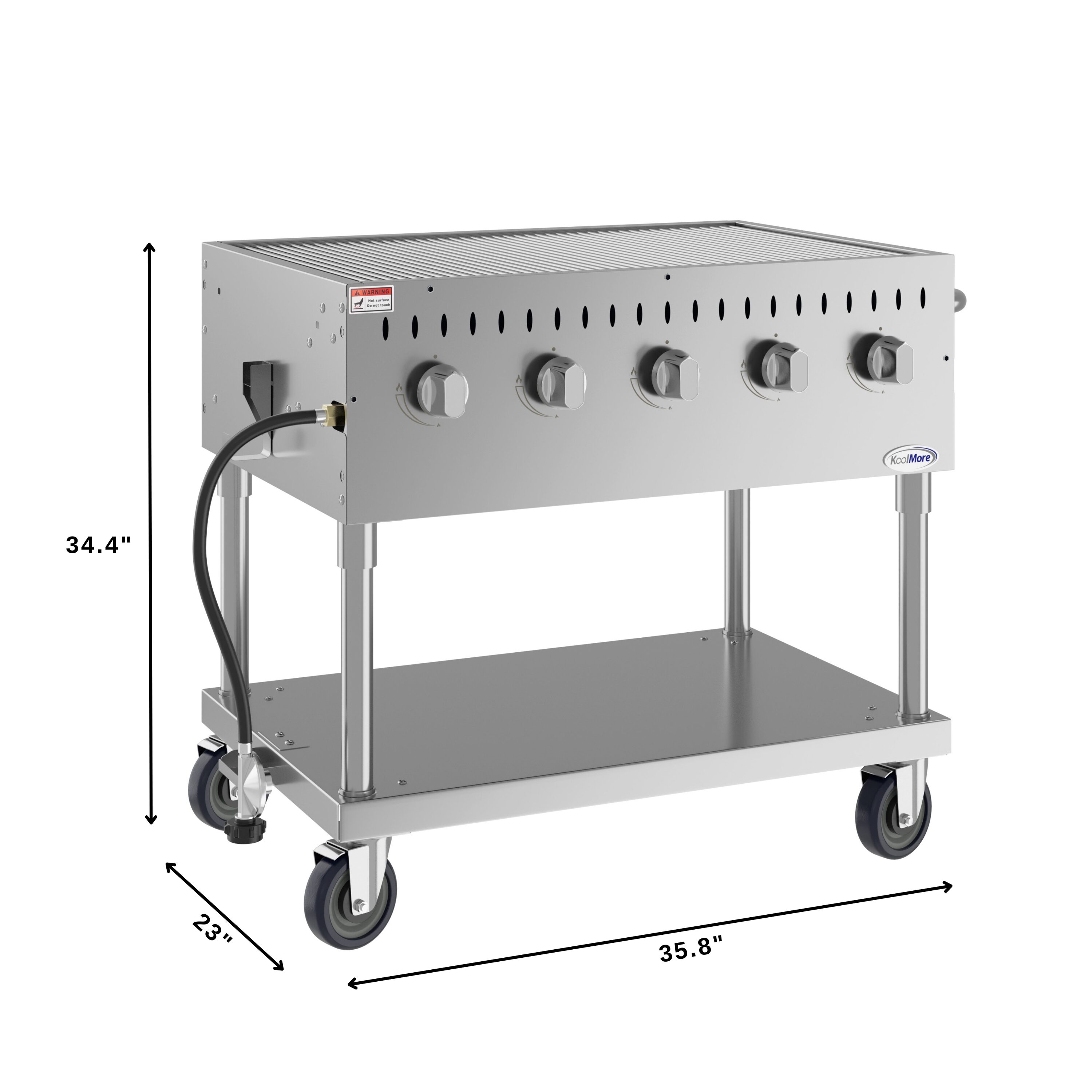 KoolMore LOW-KM-CGM-36 Gas-Grill - View #7