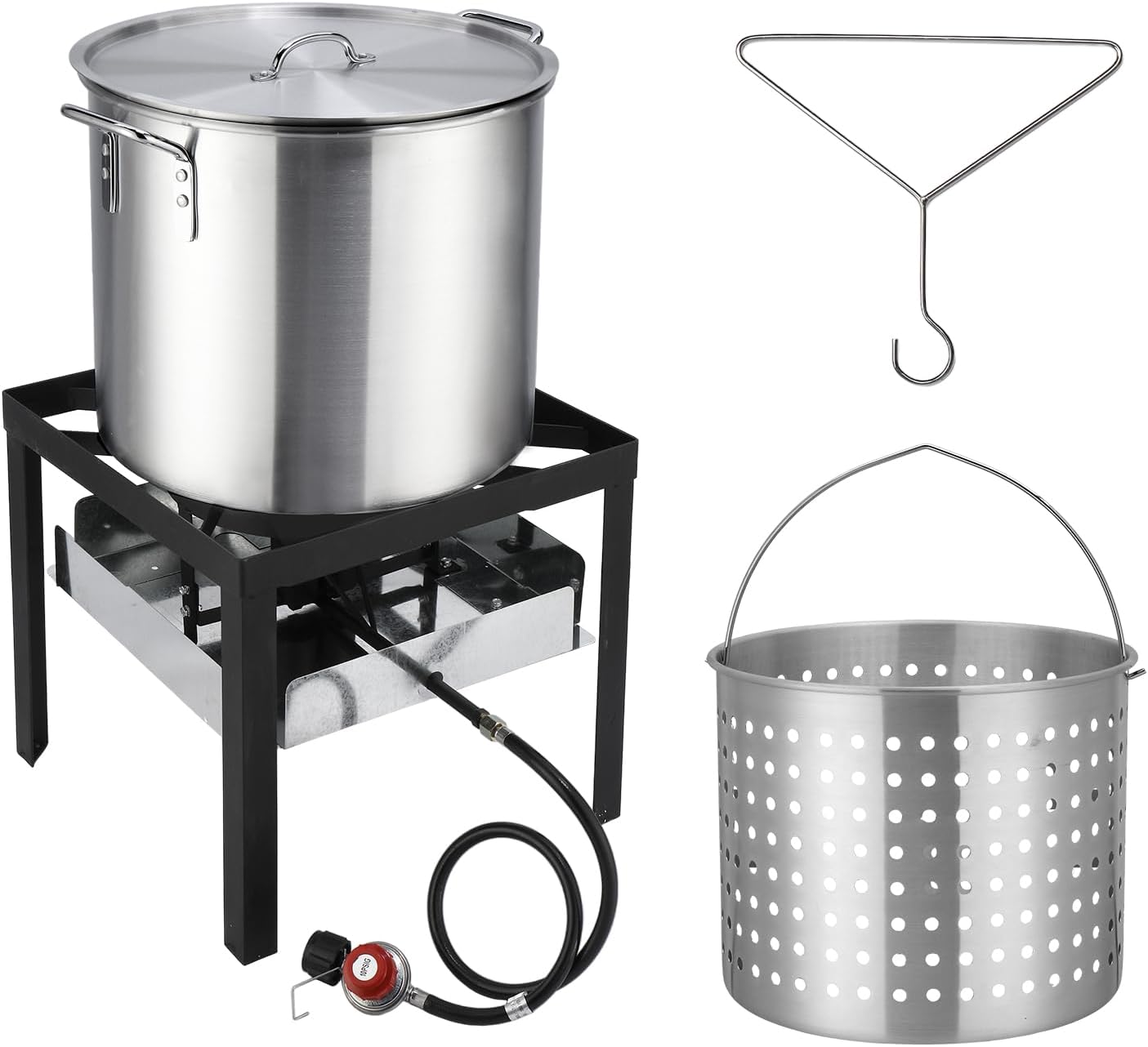 Outopee LO1G57000504 Turkey Fryer 60-Quart Manual Ignition Gas Turkey Fryer