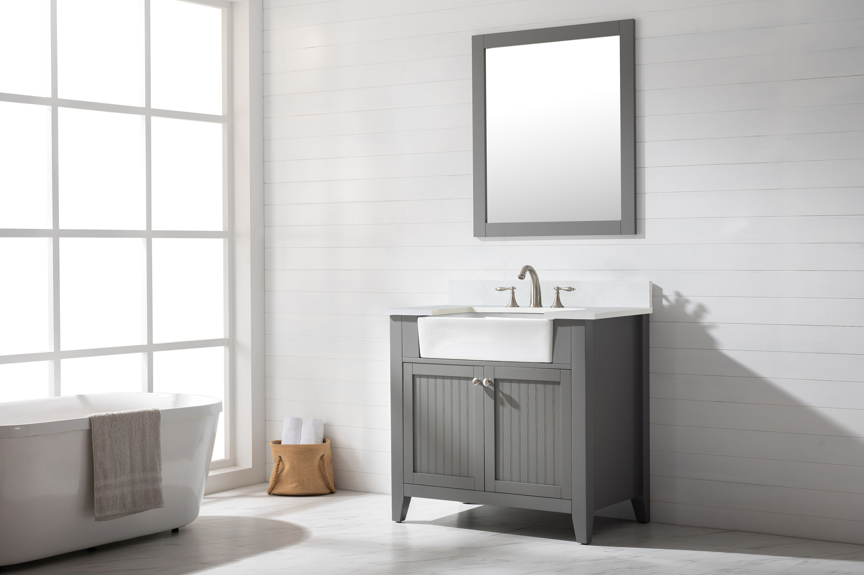 Design Element BK-36-GY Bath-Vanity-Combo - View #3