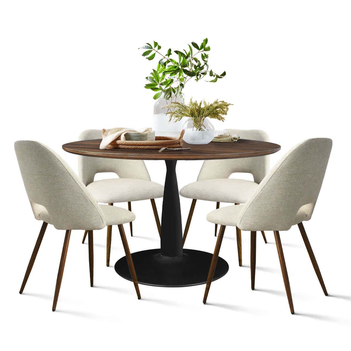 Maison Boucle HAROLD+EDWIN-BEIGE-4 Dining-Sets - View #2
