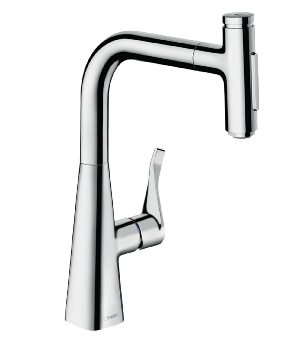 Hansgrohe 73817001 Chrome Single Handle Deck-mount Pull-down Kitchen Faucet with Sprayer ( Side Sprayer Included )