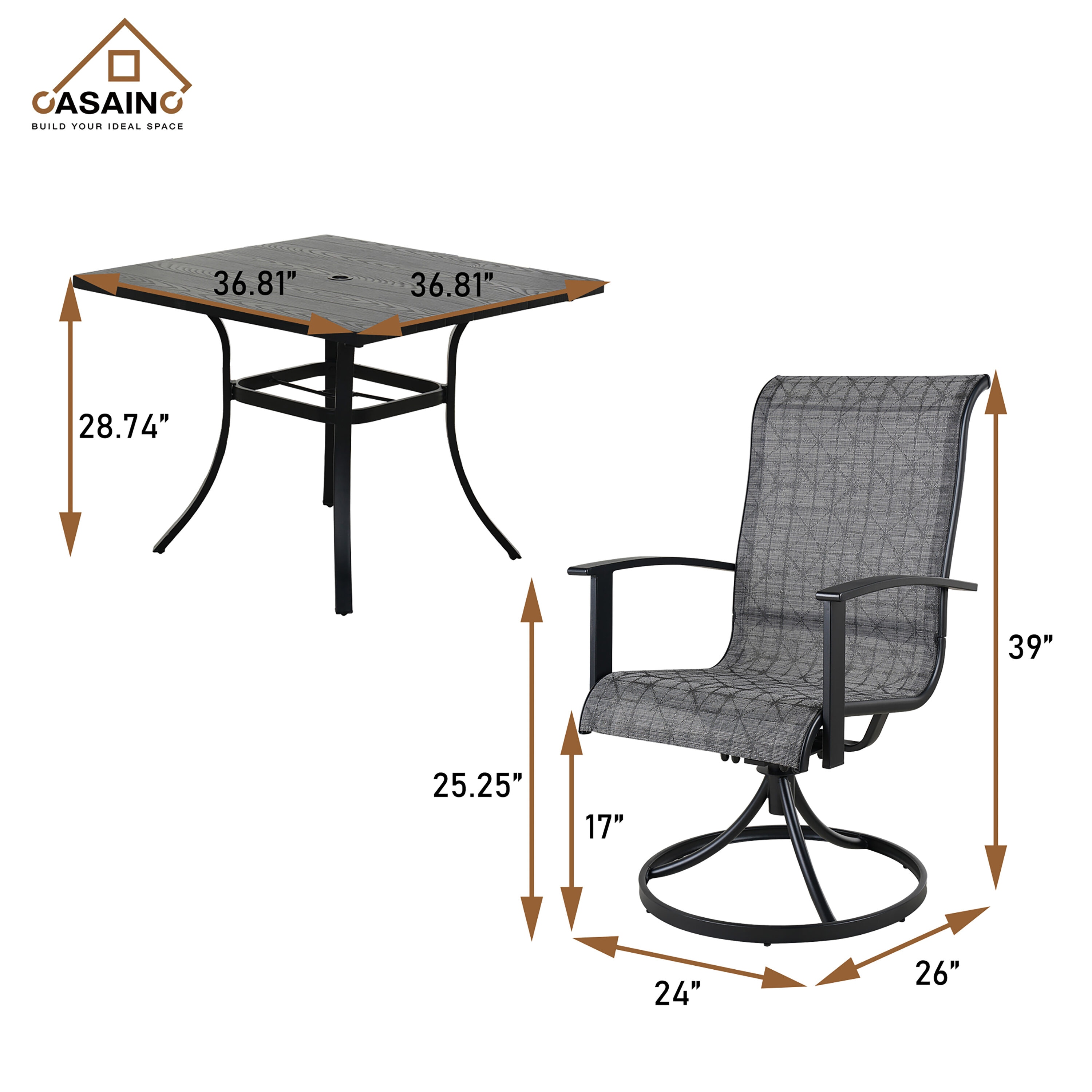 CASAINC ZY-64-1 Patio-Chairs - View #7