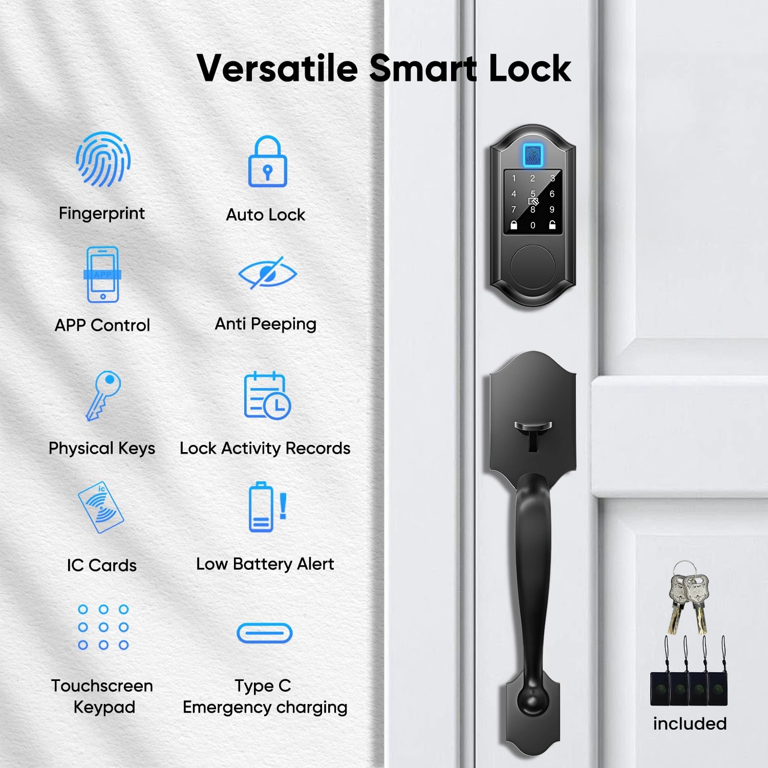 Aoibox LABXIQTQ Door-Deadbolts - View #2