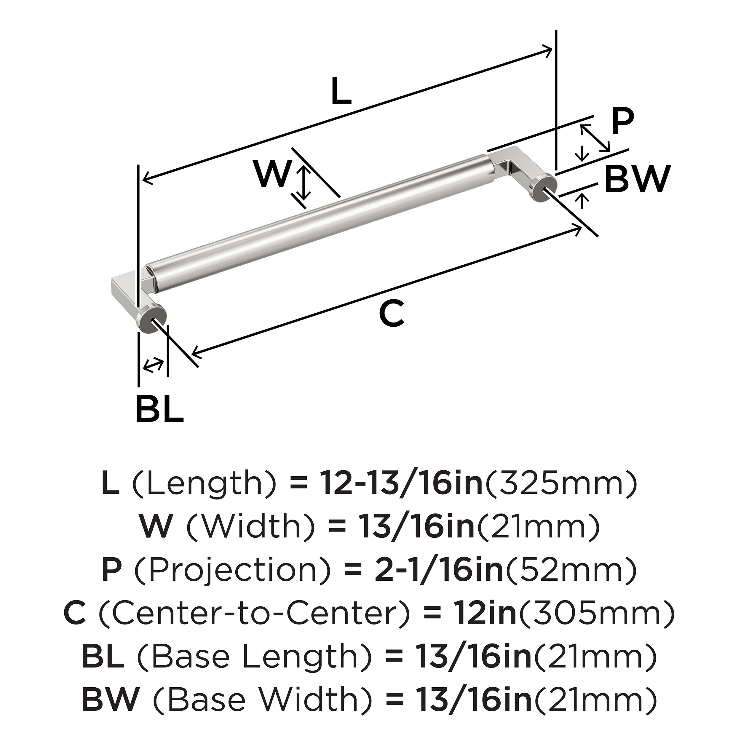 Amerock BP37490PN Cabinet-Pulls - View #4