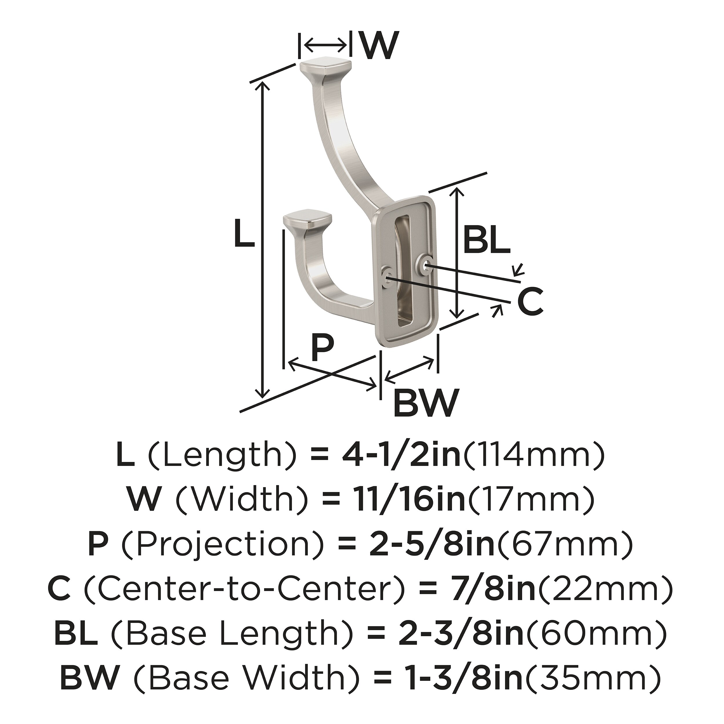 Amerock H37007G10 Decorative-Wall-Hooks - View #4