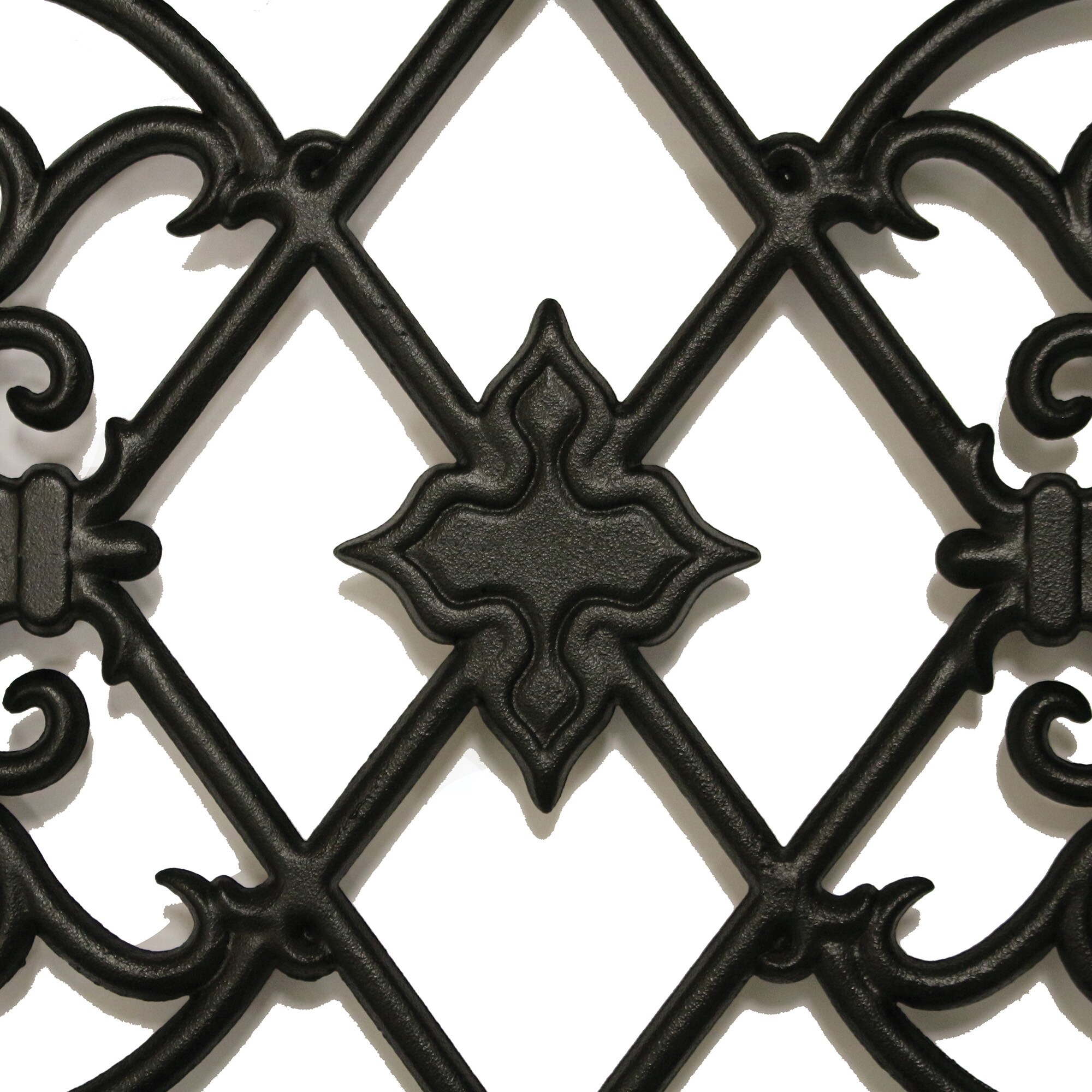 Nuvo Iron 17-in Black Powder Coated Satin Cast Aluminum Gate Insert For ...