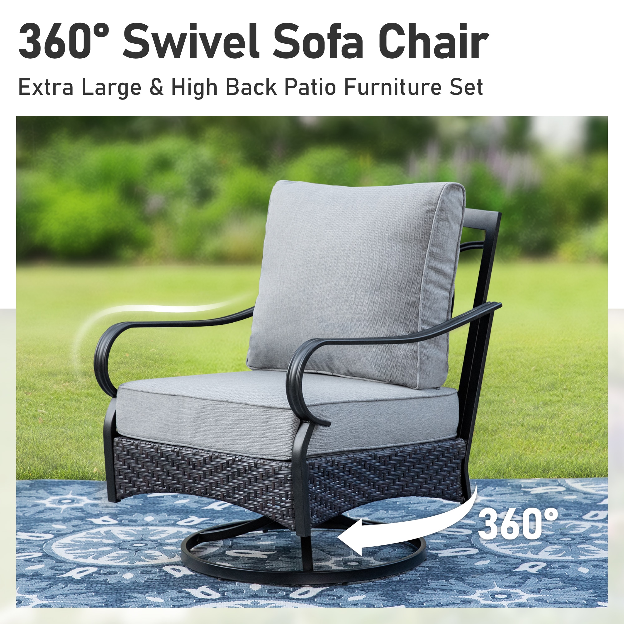 Sunshine Valley CR001-11-5-GS102 Patio-Conversation-Sets - View #3