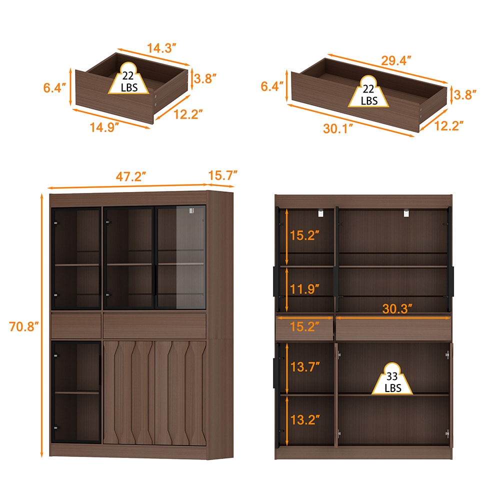 Homsee C-KF460063-01-AB Dining-Kitchen-Storarge - View #16