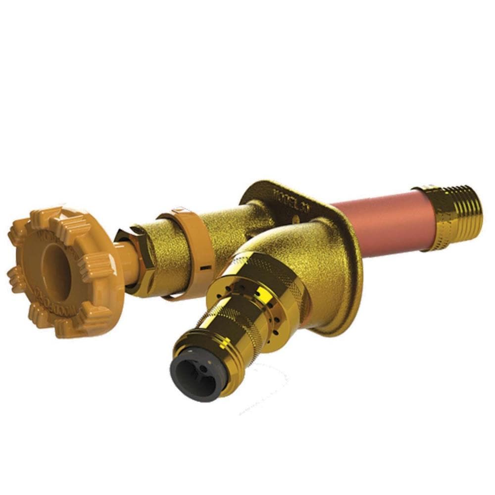 Woodford 30CP-18 Model 30 18-in L x 1/2-in Copper sweat/MIP Brass Anti-siphon Frost Resistant Multi Turn Sillcock