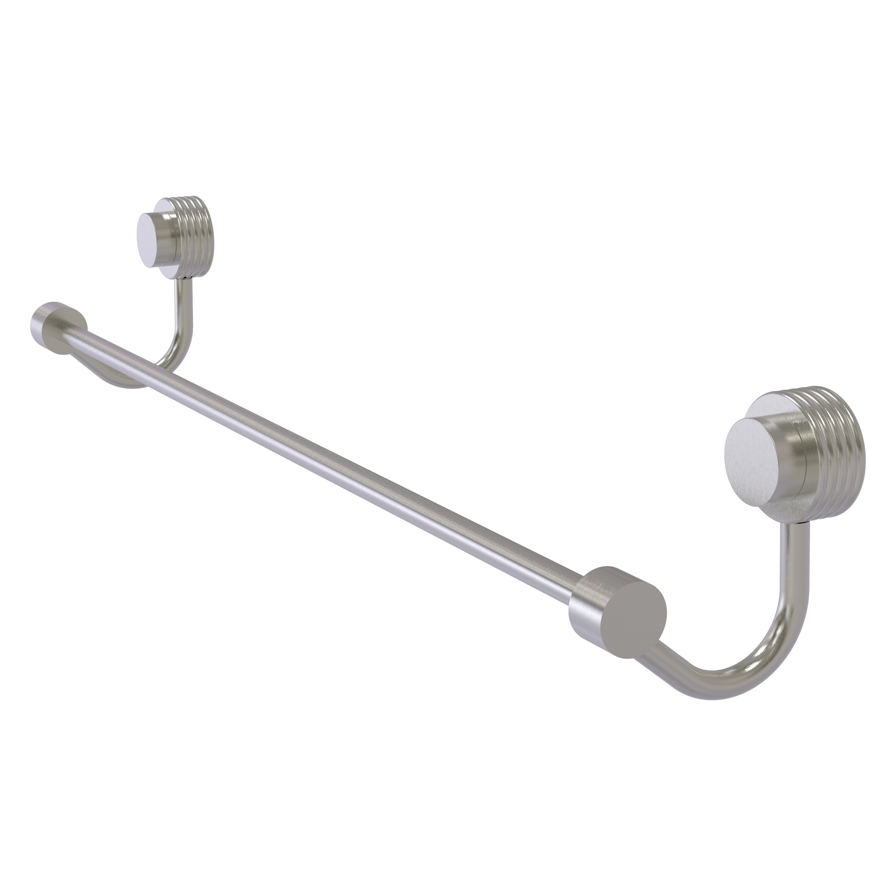 Allied Brass 421G/18-SN Venus 18-in Satin Nickel Wall mount Single Towel Bar