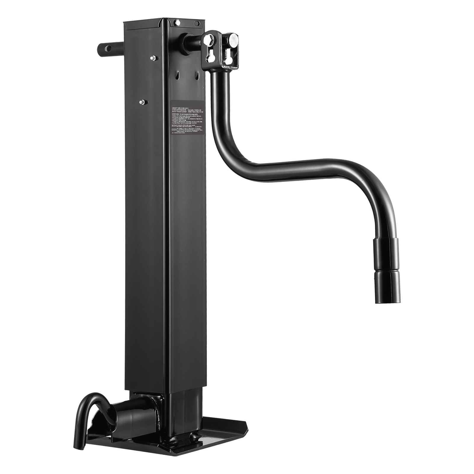 VEVOR Trailer Jack  12000 lbs Dynamic Load Capacity  Weld-on Pipe-Mount Swivel Trailer Jack with Ergonomic Handle  12.6-inch Vertical Travel  Suitable for RV  Horse  Utility  Camping  Yacht Trailers