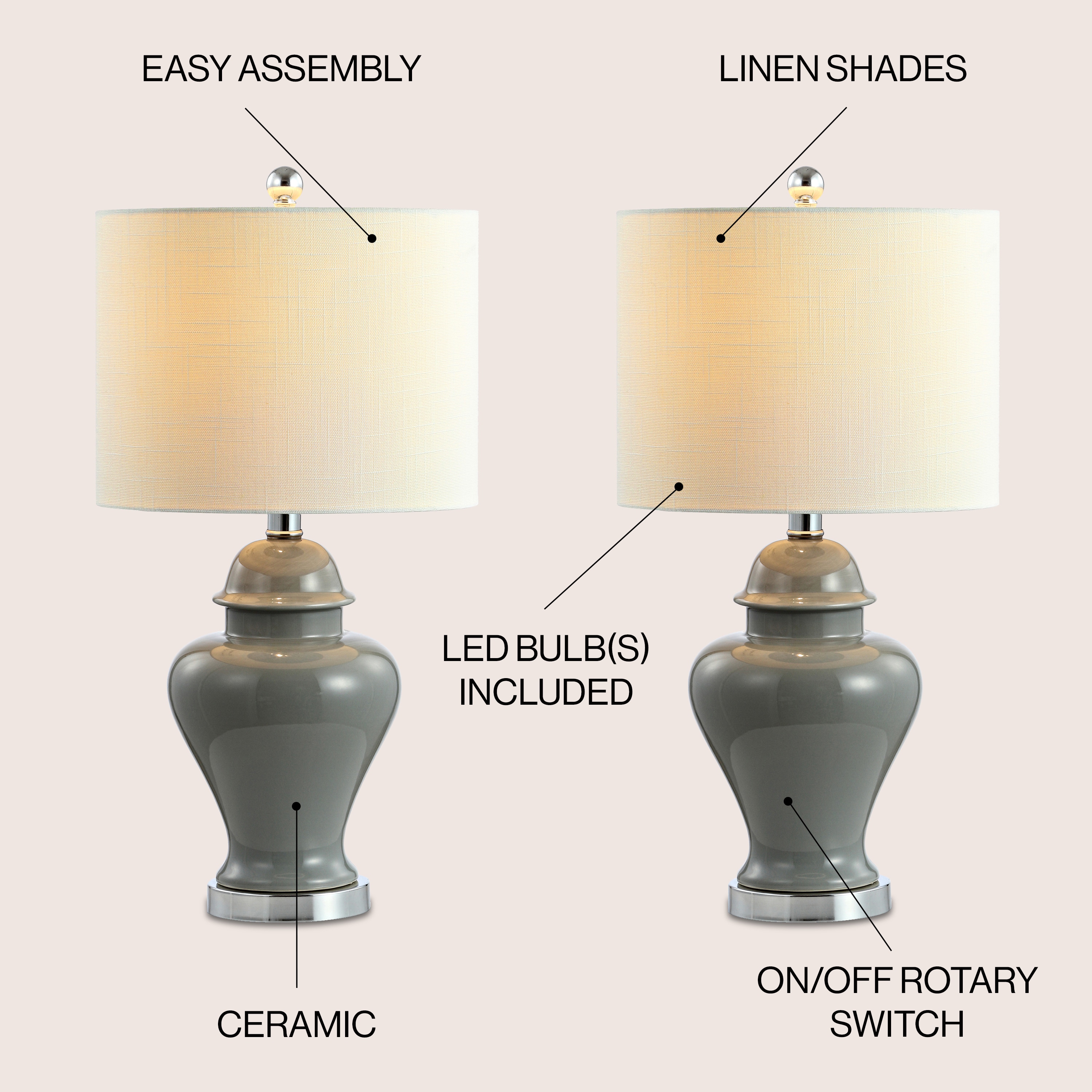 JONATHAN  Y JYL6602B-SET2 Table-Lamps - View #3