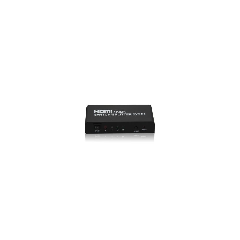 4XEM ISTR34132 4xem 4XHDMI84K2K 276 x 136 x 24 mm 8 Port HDMI Splitter Supports 3D 4K and 2K