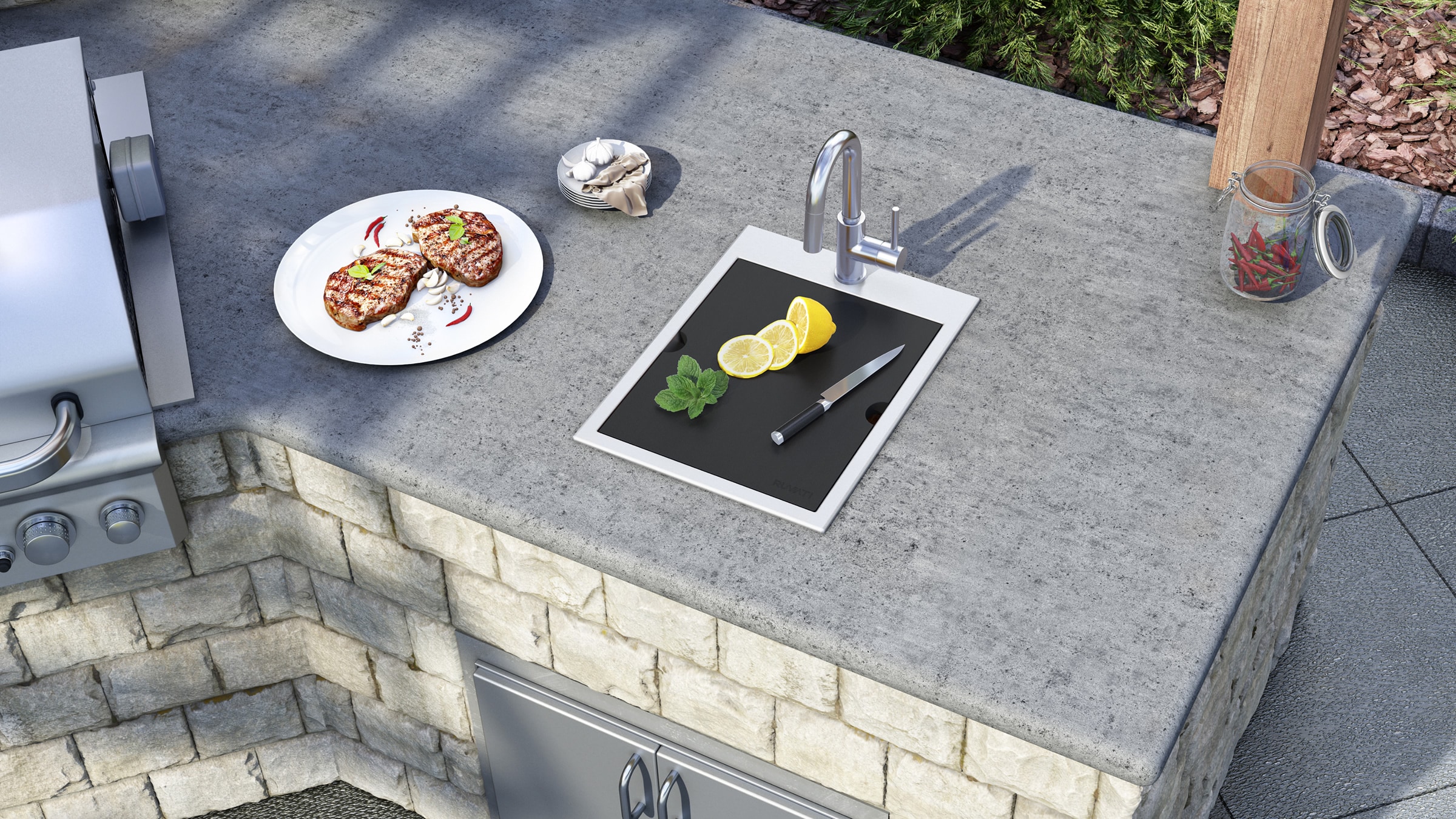Ruvati RVQ5210 Kitchen-Sinks - View #4