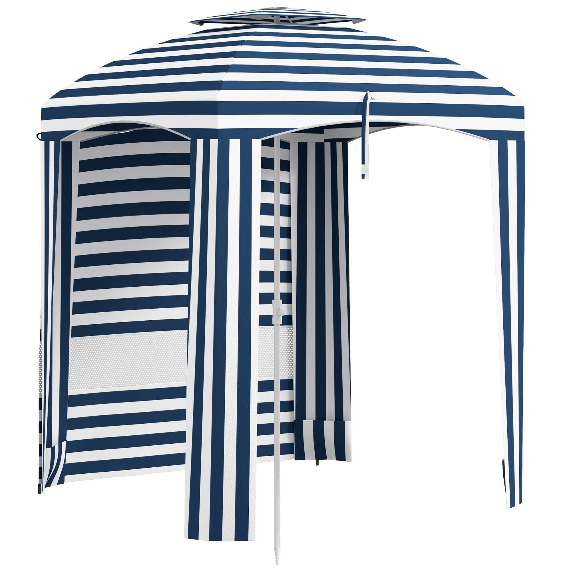Miki Shinly AB-4194-05QI 5.8-Feet Multicolor Beach Umbrella