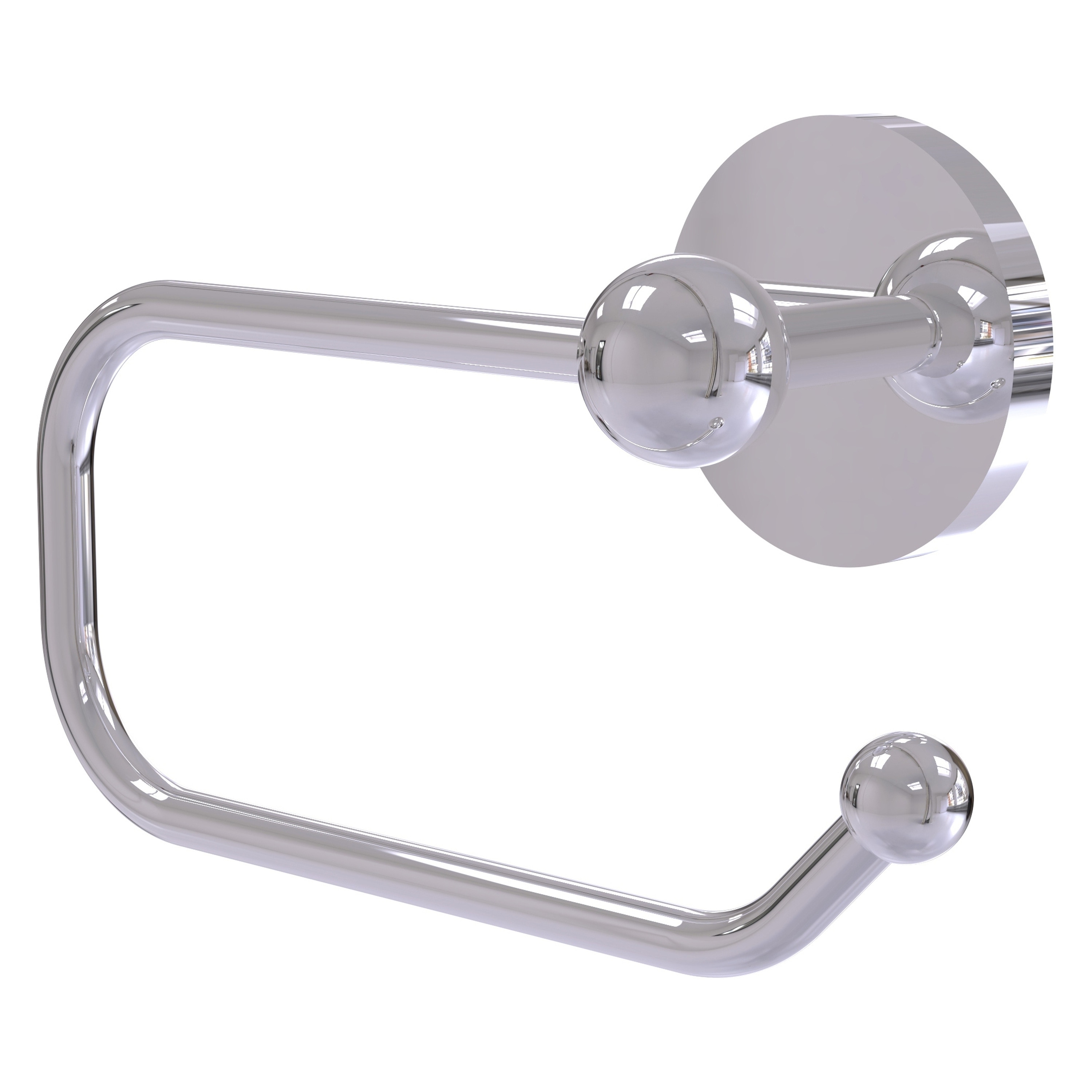 Allied Brass 1024E-PC Skyline Polished Chrome Wall mount Single post Toilet Paper Holder 1 -Rolls with Storage