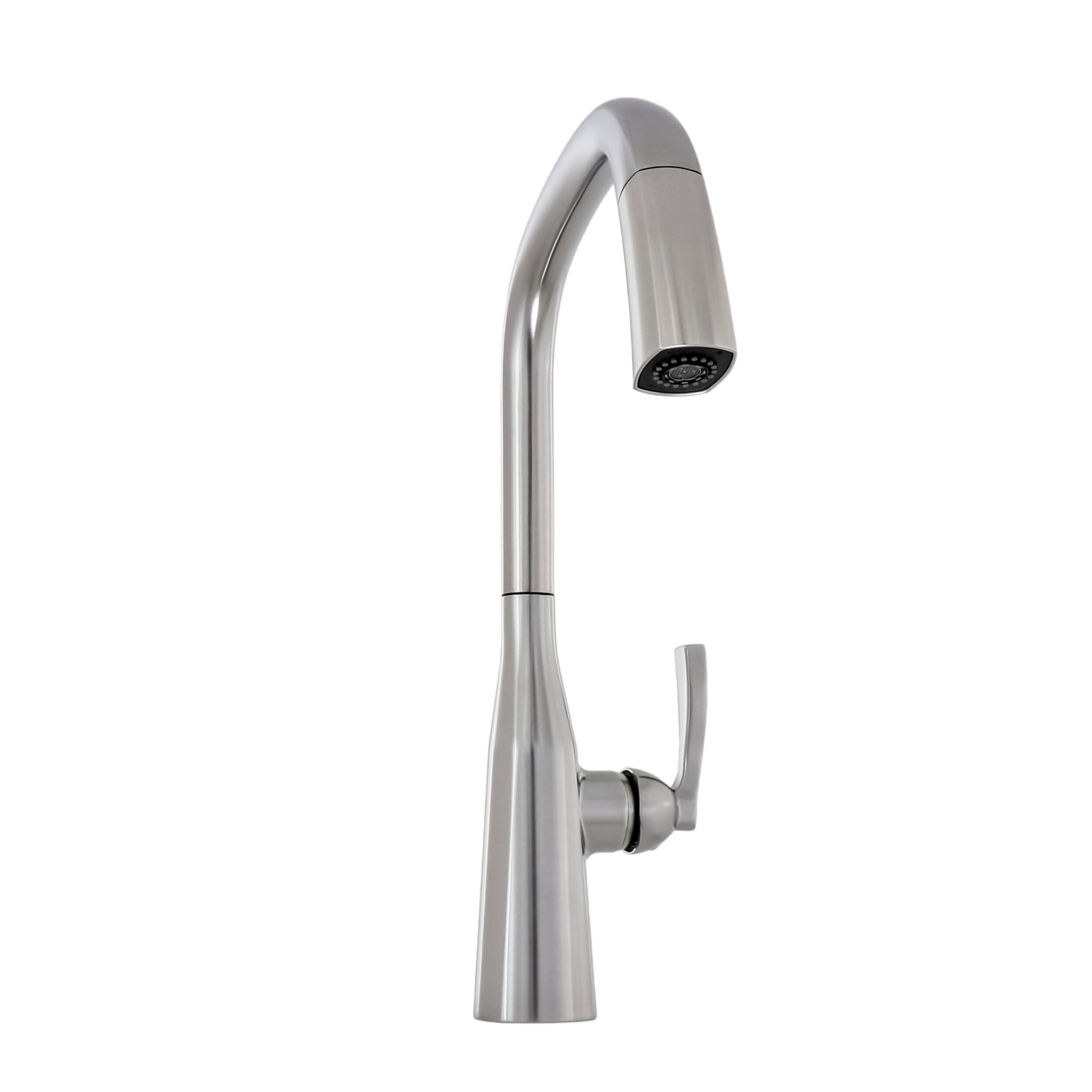Delta Stryke Lumicoat Arctic Stainless Single Handle Pull-down Kitchen  Faucet with Sprayer Function in the Kitchen Faucets department at Lowes.com