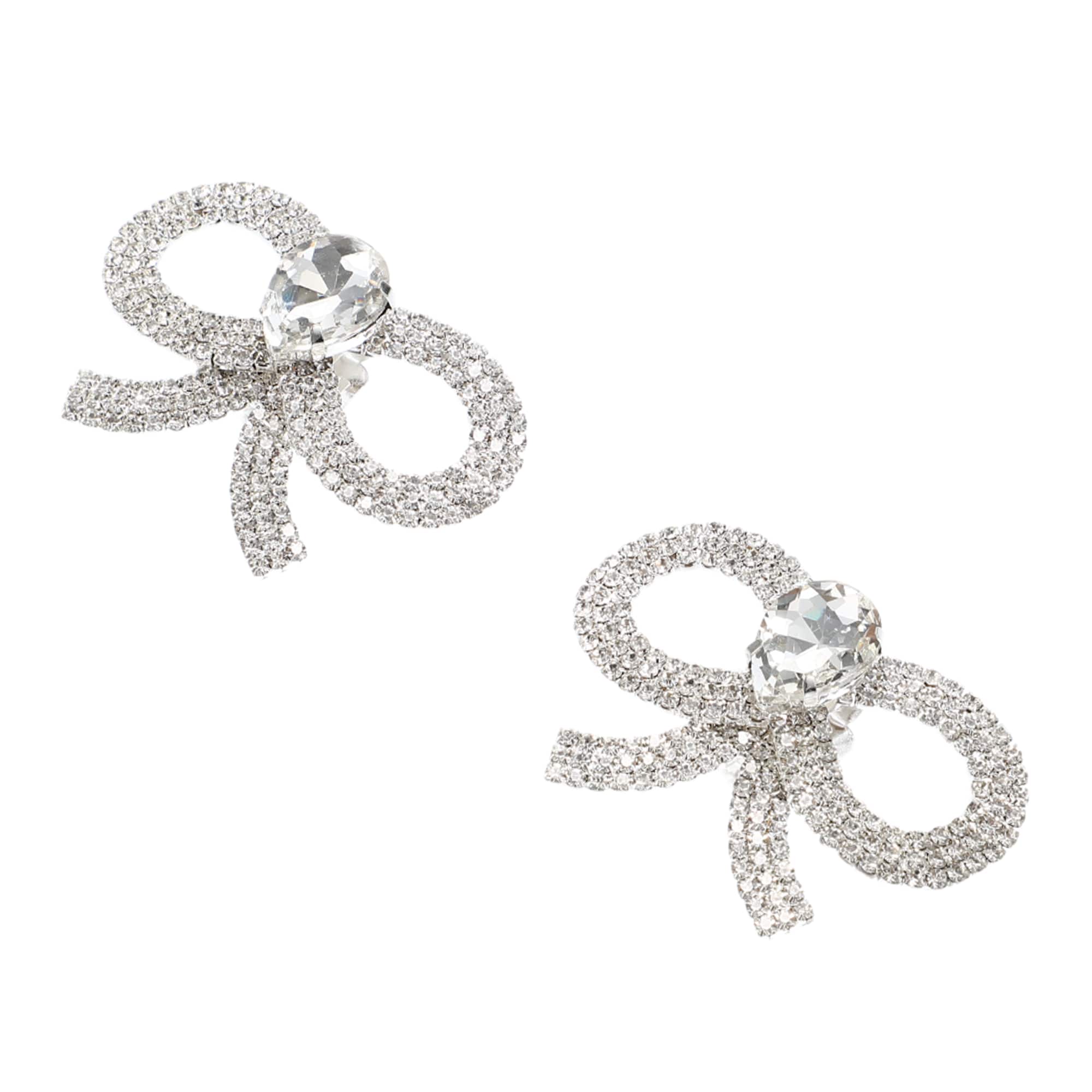 Unique Bargains 2pcs Faux Crystal Shoe Buckle Rhinestone Shoe Buckle Shoe Jewelry Accessories Shoe Clips for Women 2.17 Inch x1.57 Inch Silver Tone #S26020700UX2258