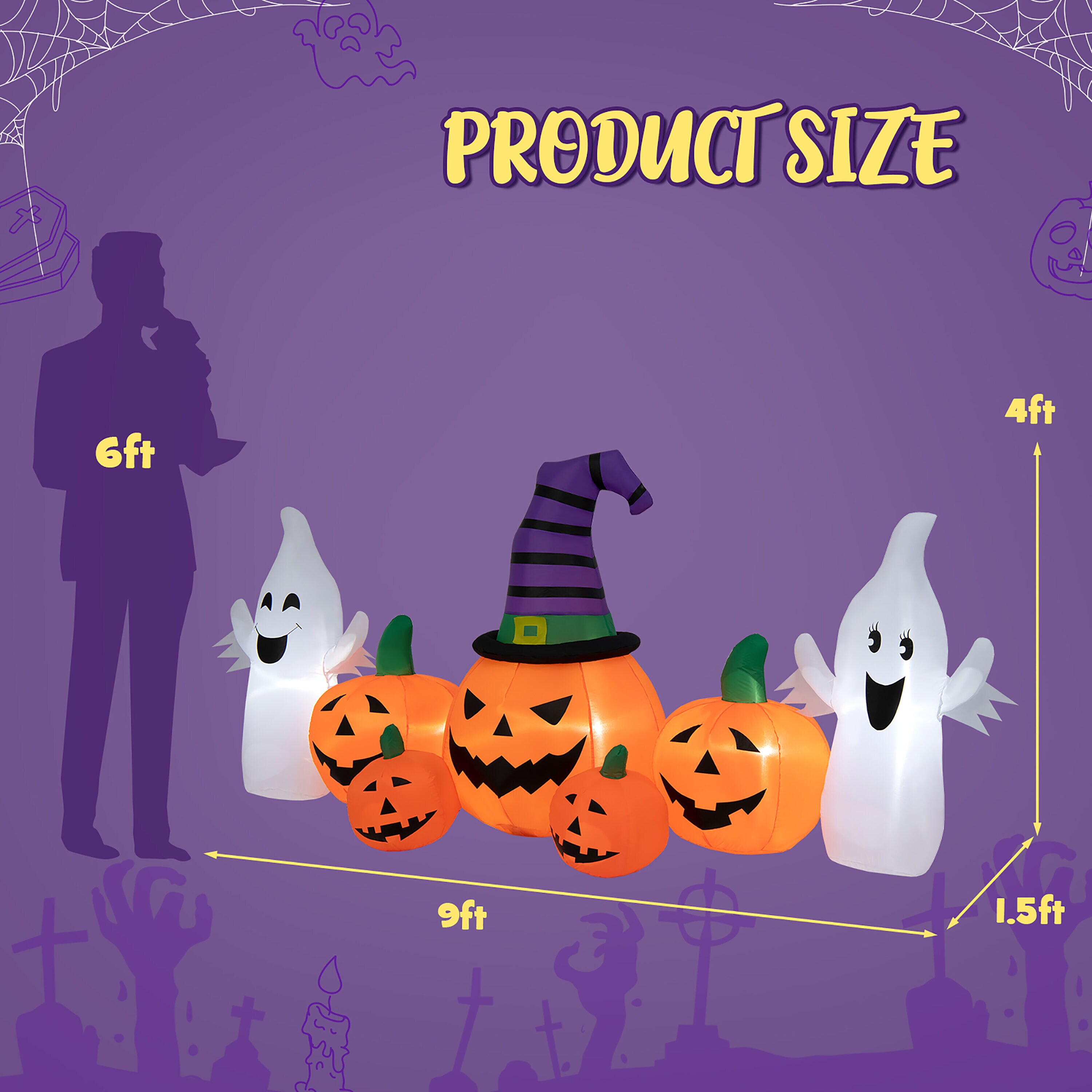 Costway CM24086US Christmas-Inflatables - View #13