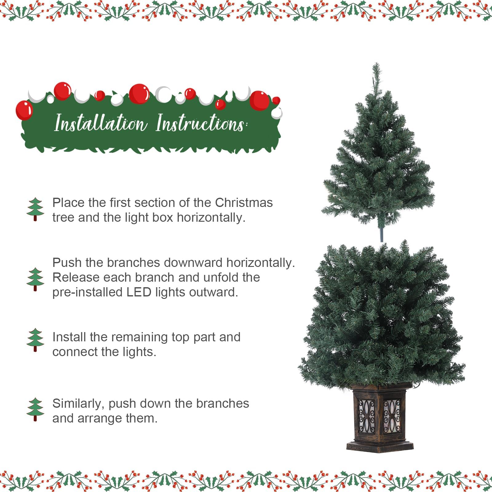 DEXSO CFIBMJWA6X90FWX Artificial-Christmas-Trees - View #5