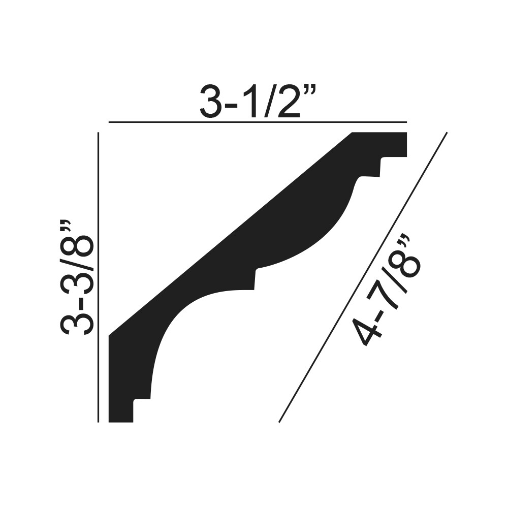 Architectural Products by Outwater 3P5.37.00884 Crown-Moulding - View #2