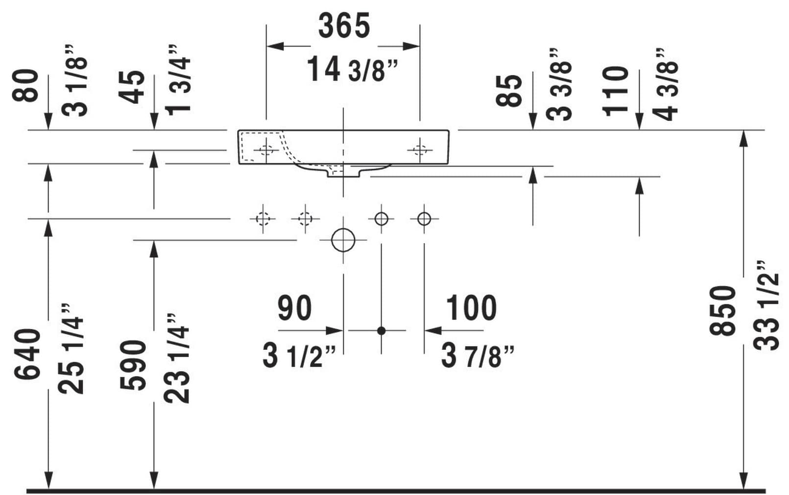 Duravit 0711500009 Bath-Sink - View #3